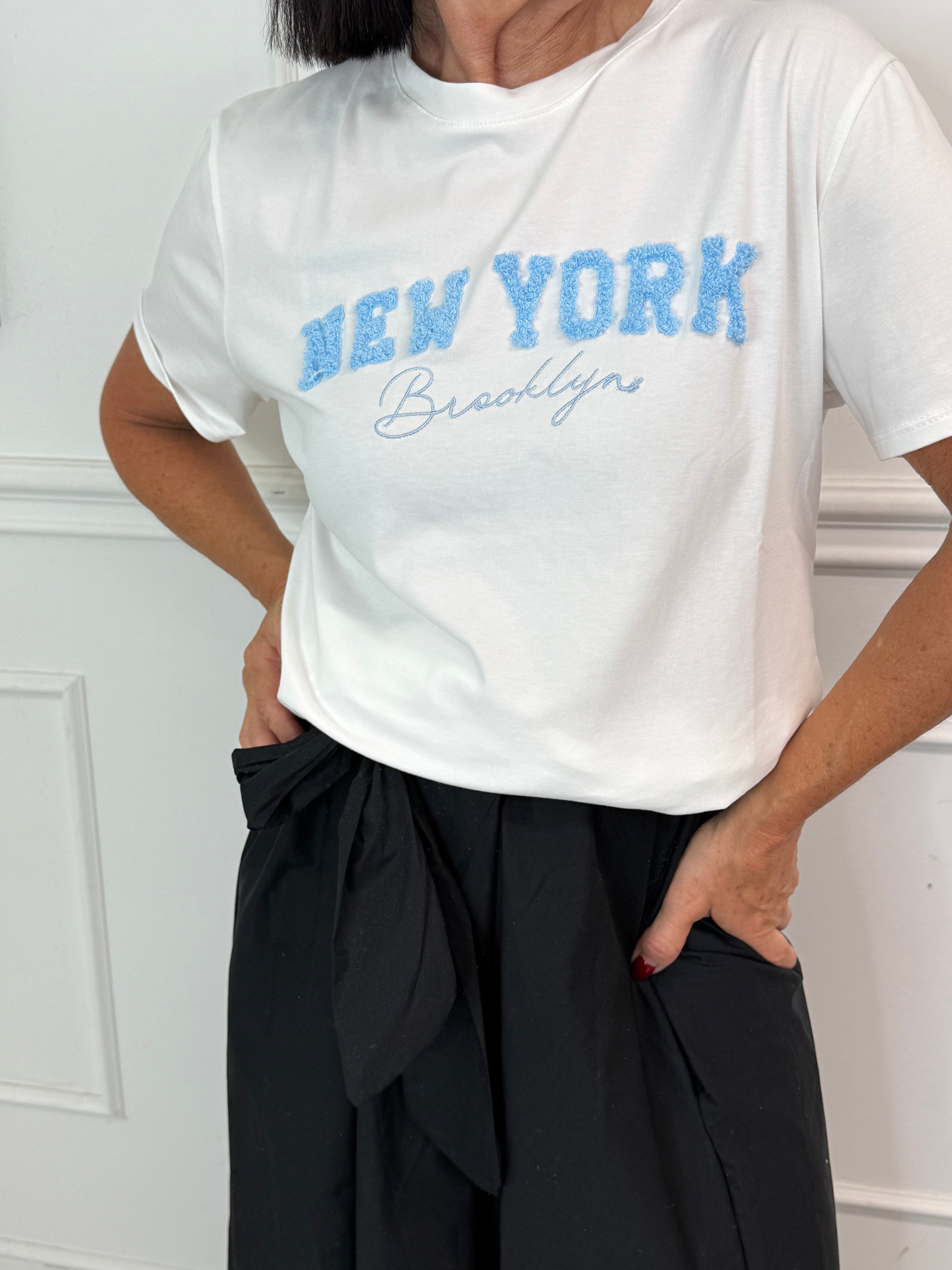 T-shirt New York Azzurra