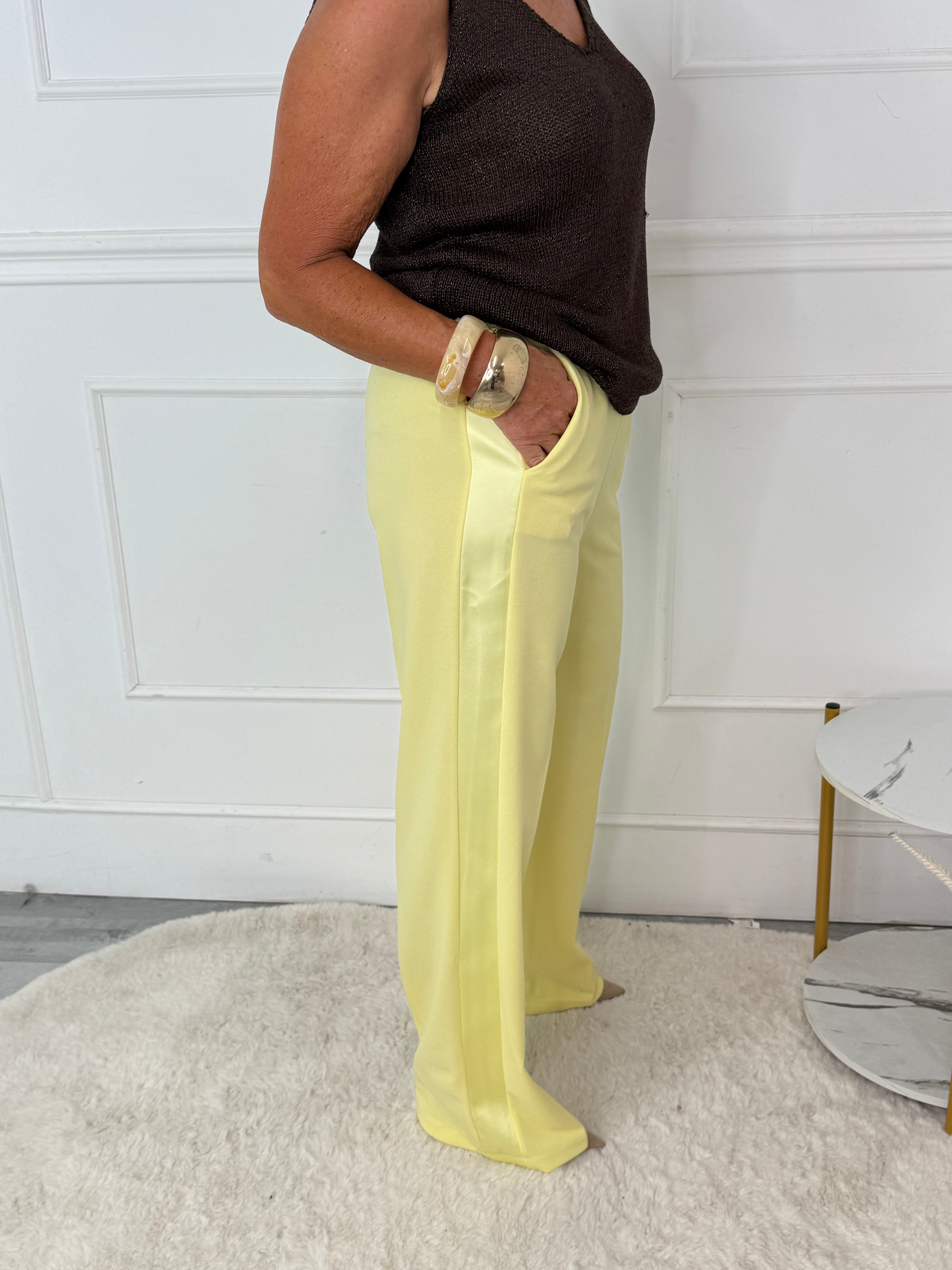 Pantalone Satin Giallo