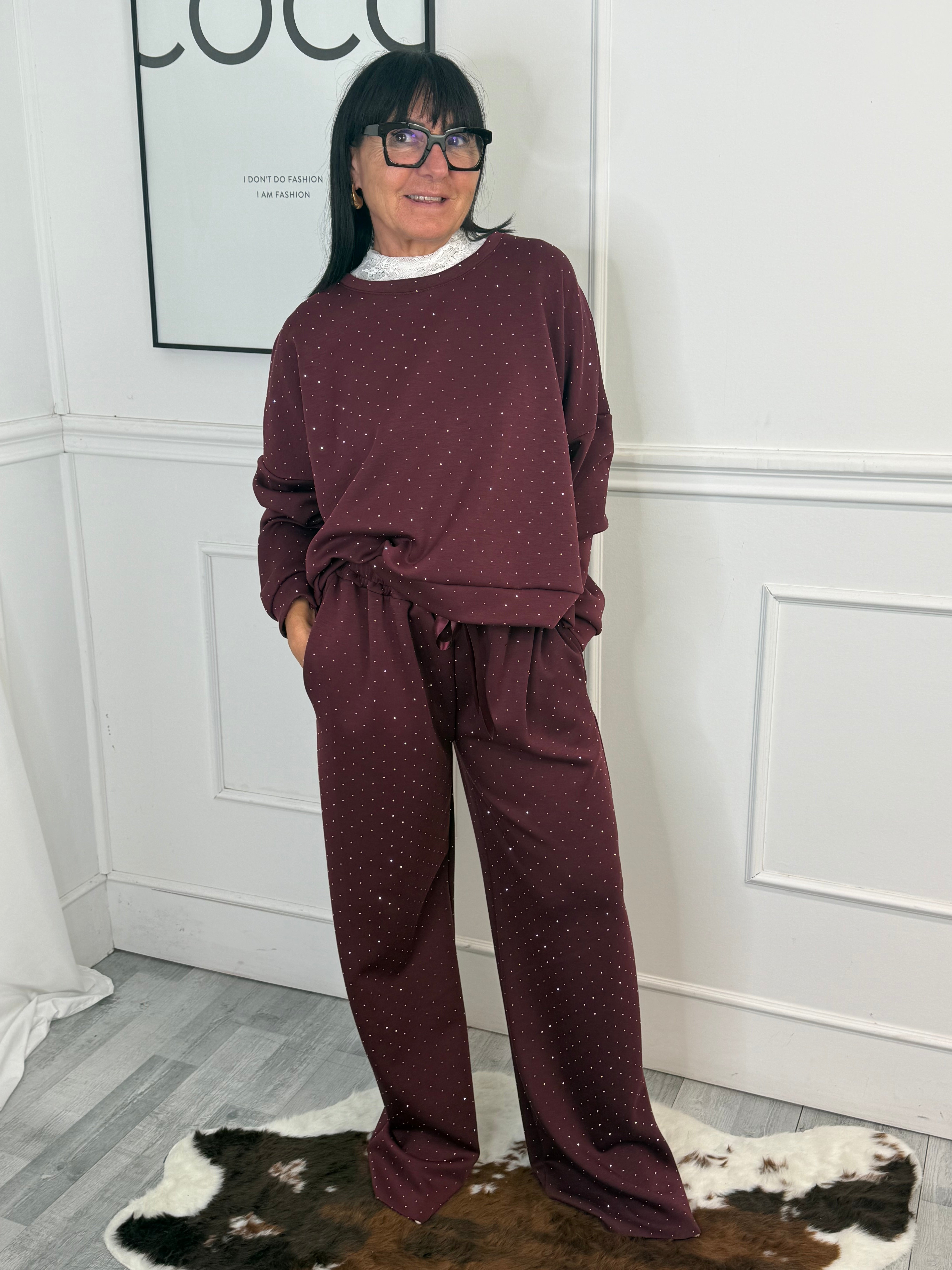 Tuta Sparkly Bordeaux