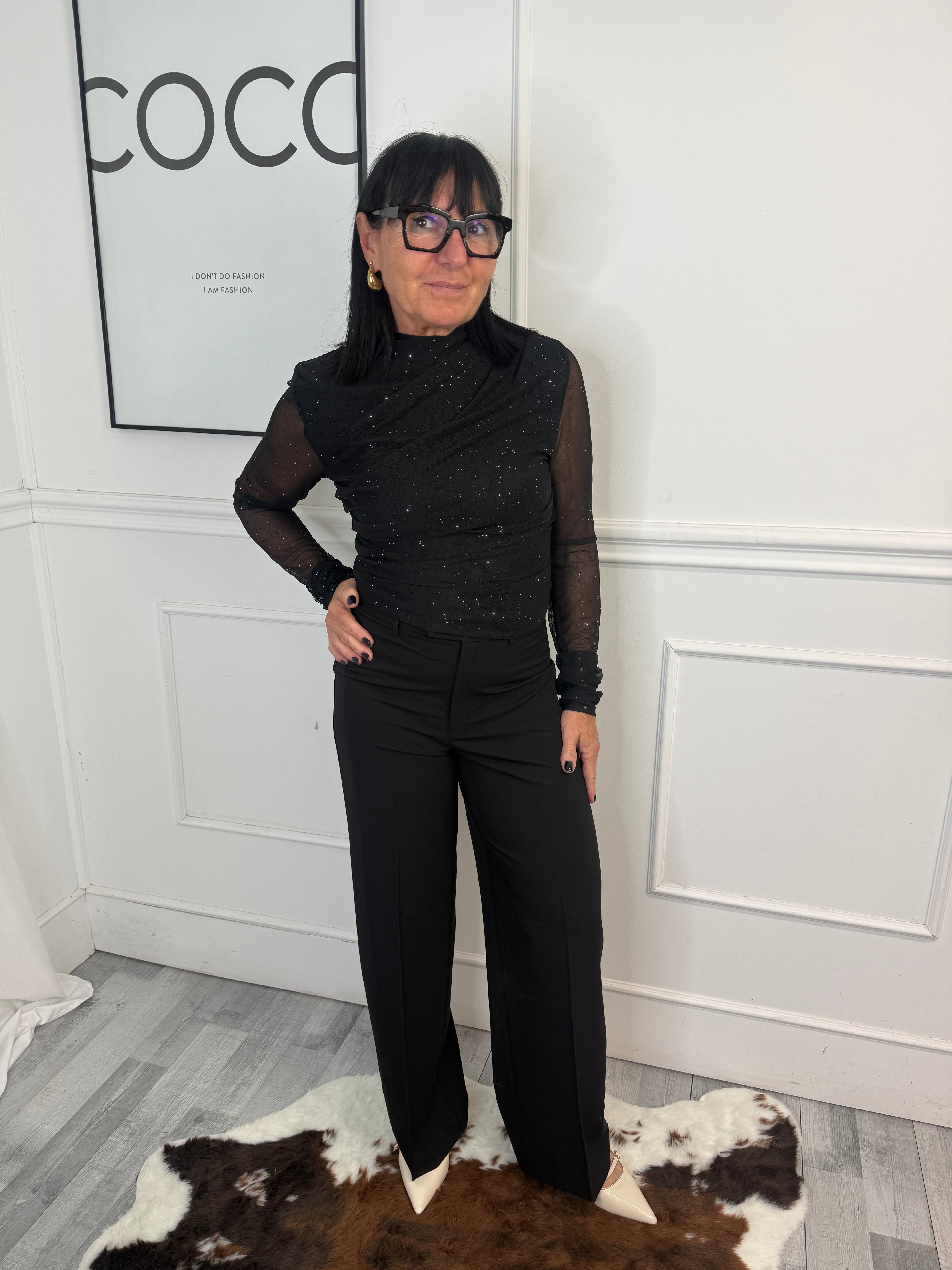 Pantalone Melania Nero