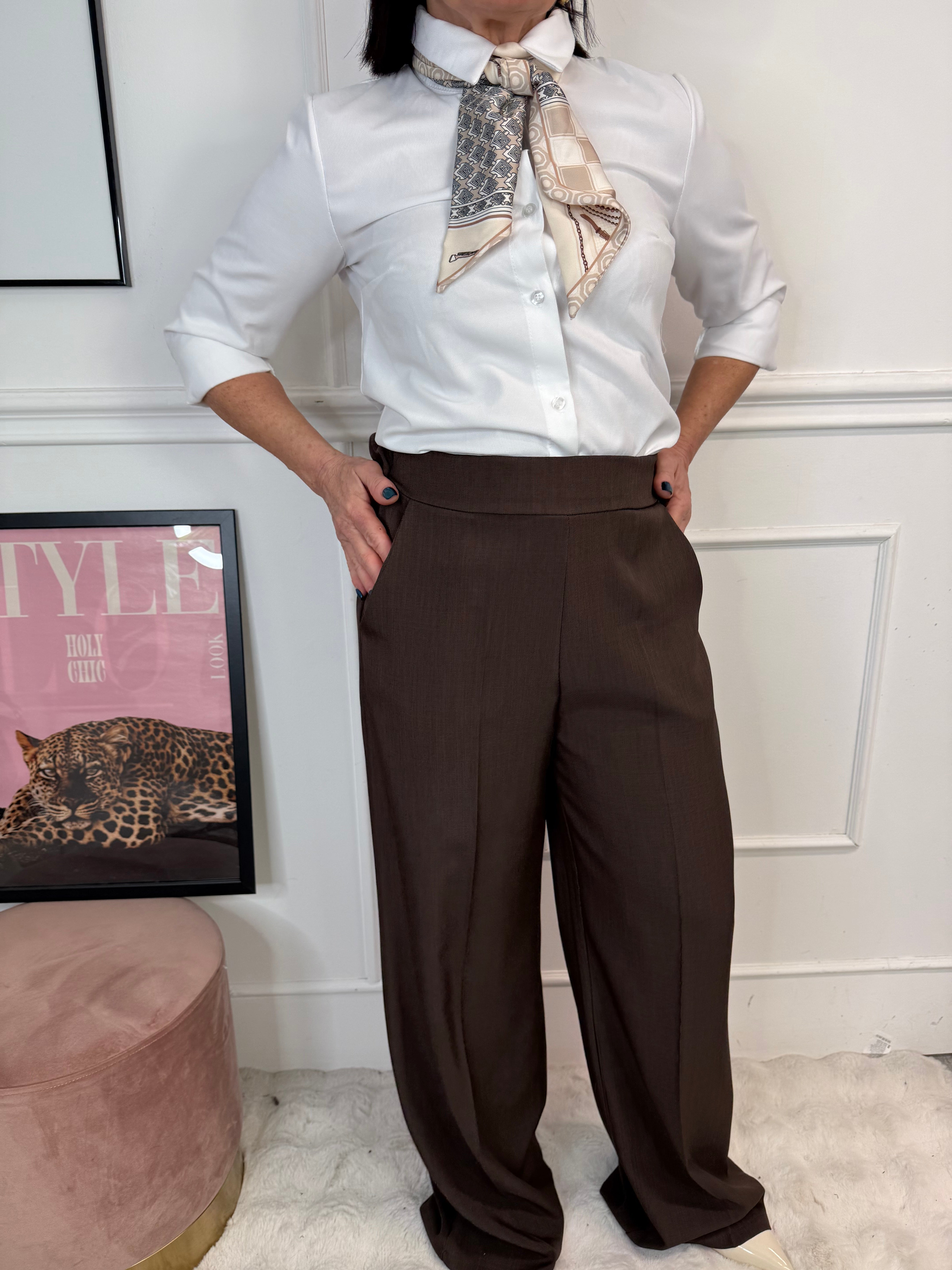 Pantalone Office Marrone