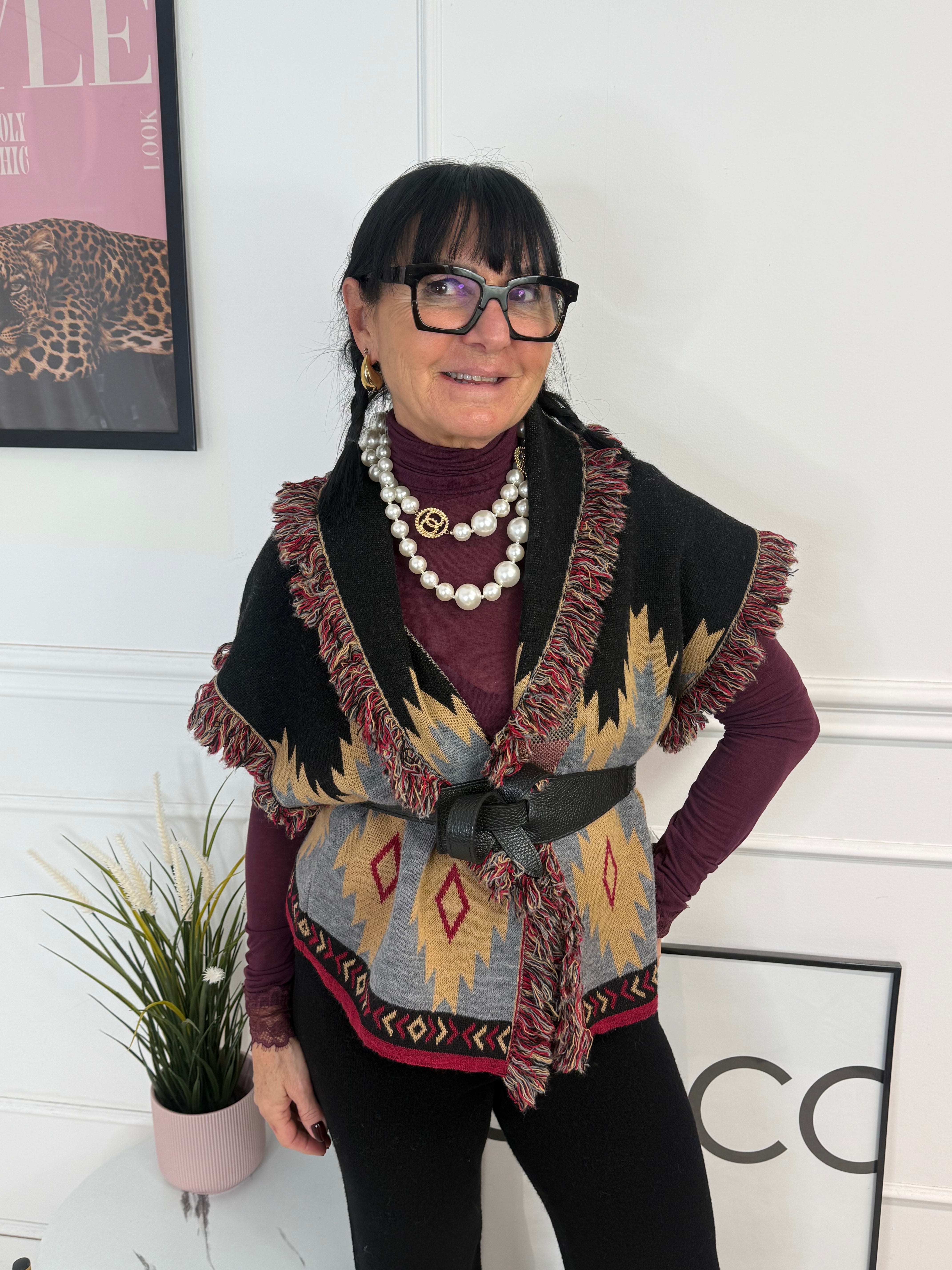 Gilet Jacquard Kontatto