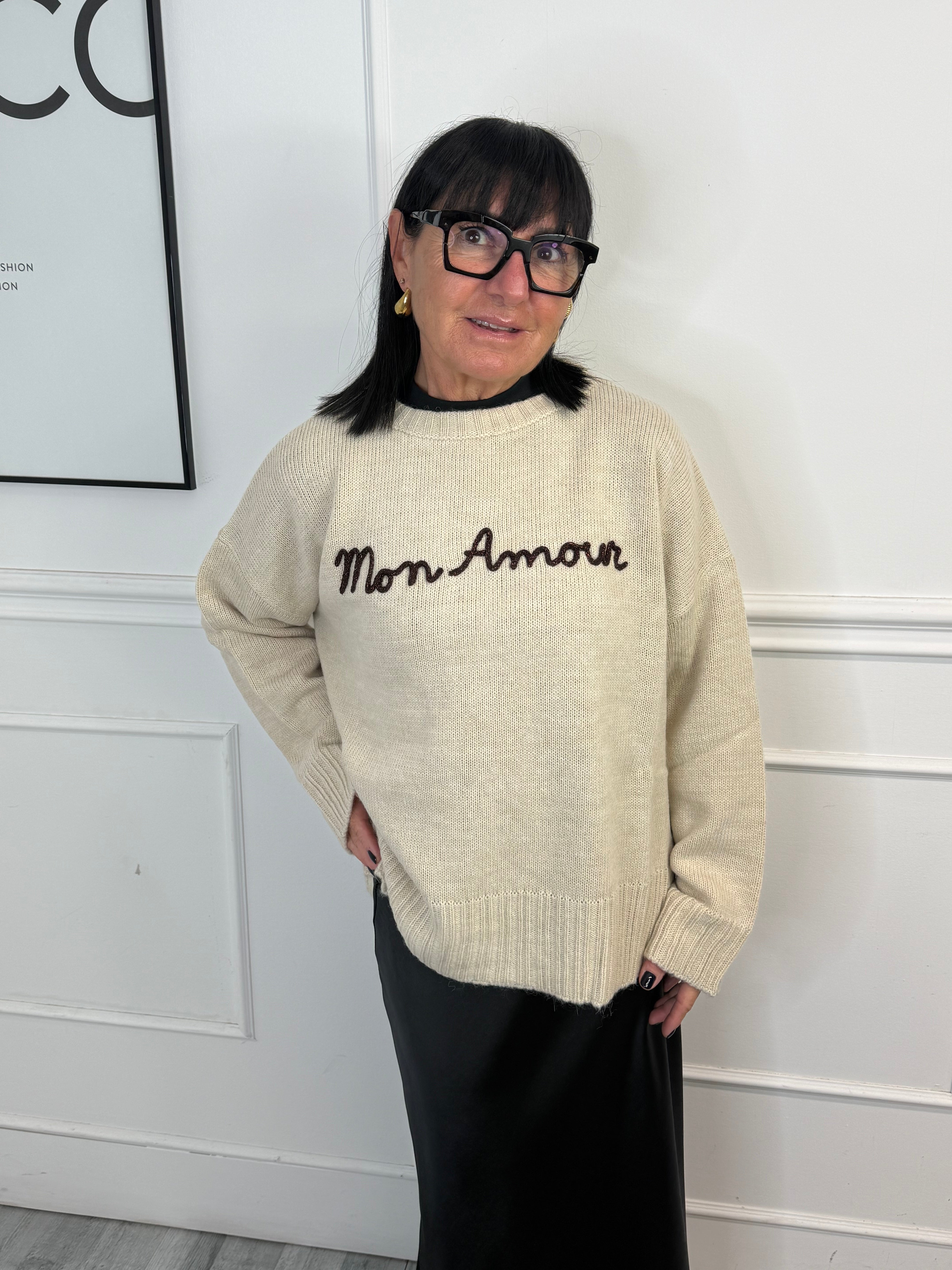 Maglia Mon Amour Beige Kontatto