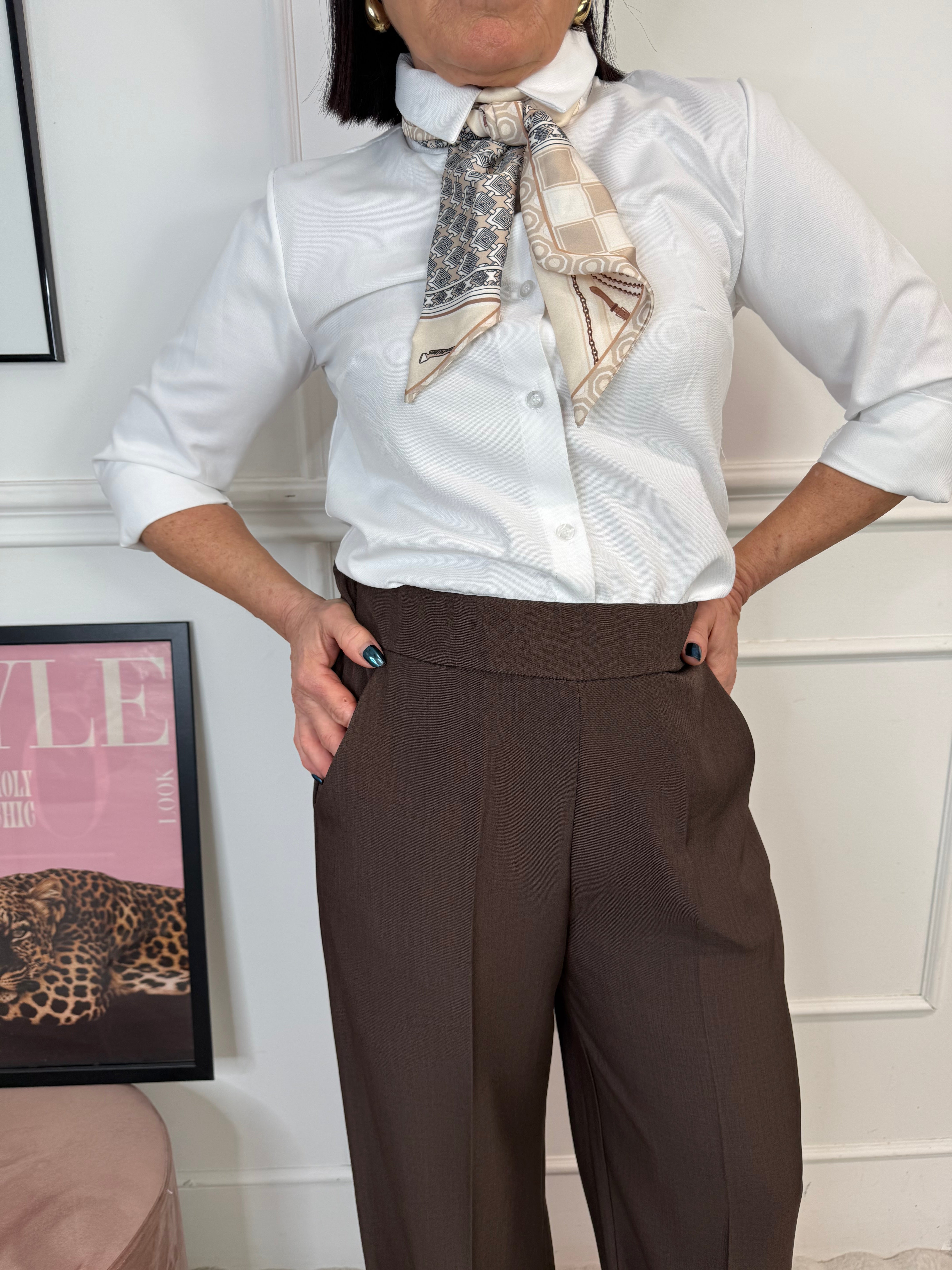 Pantalone Office Marrone