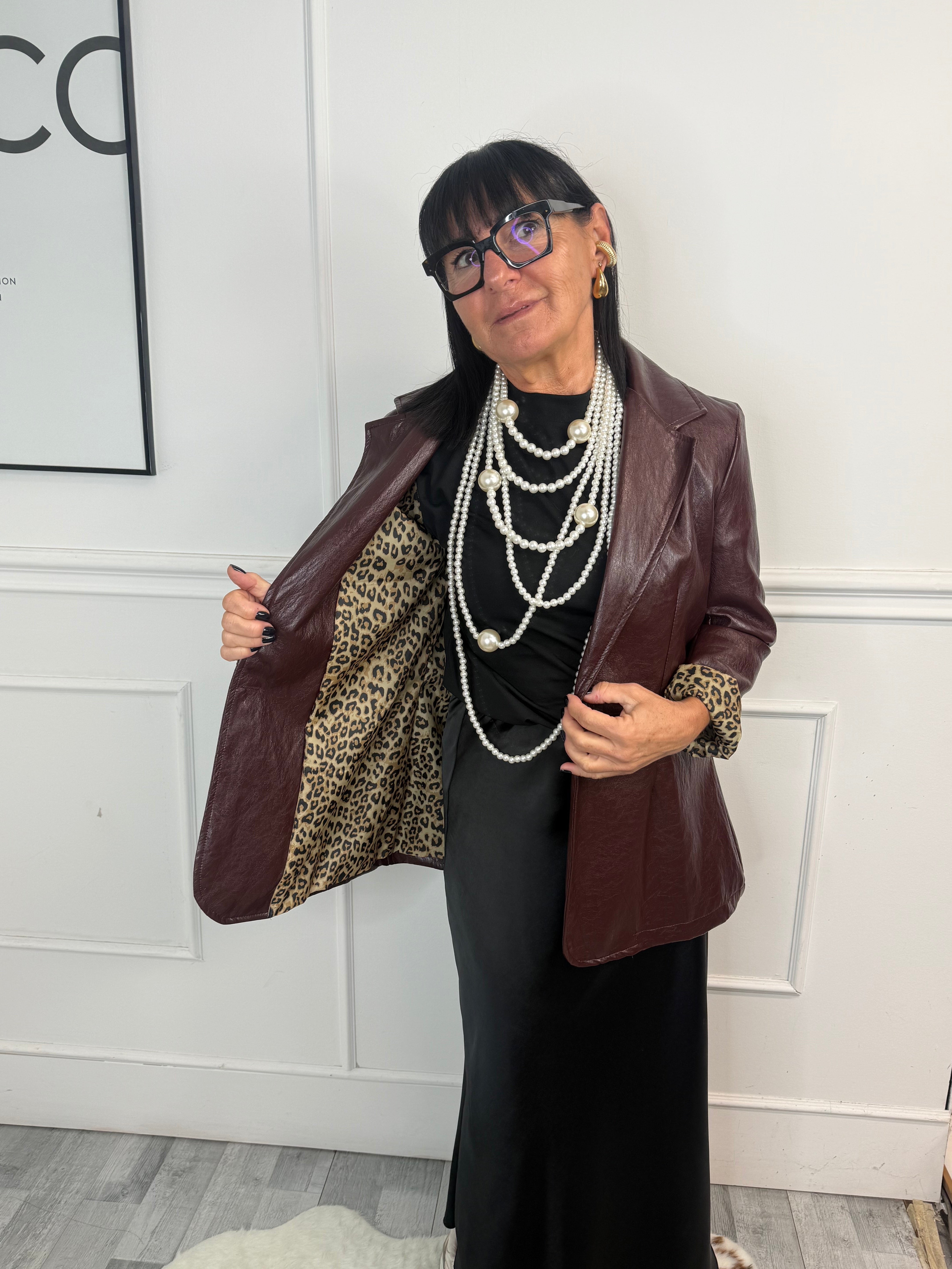 Giacca Matrix Bordeaux