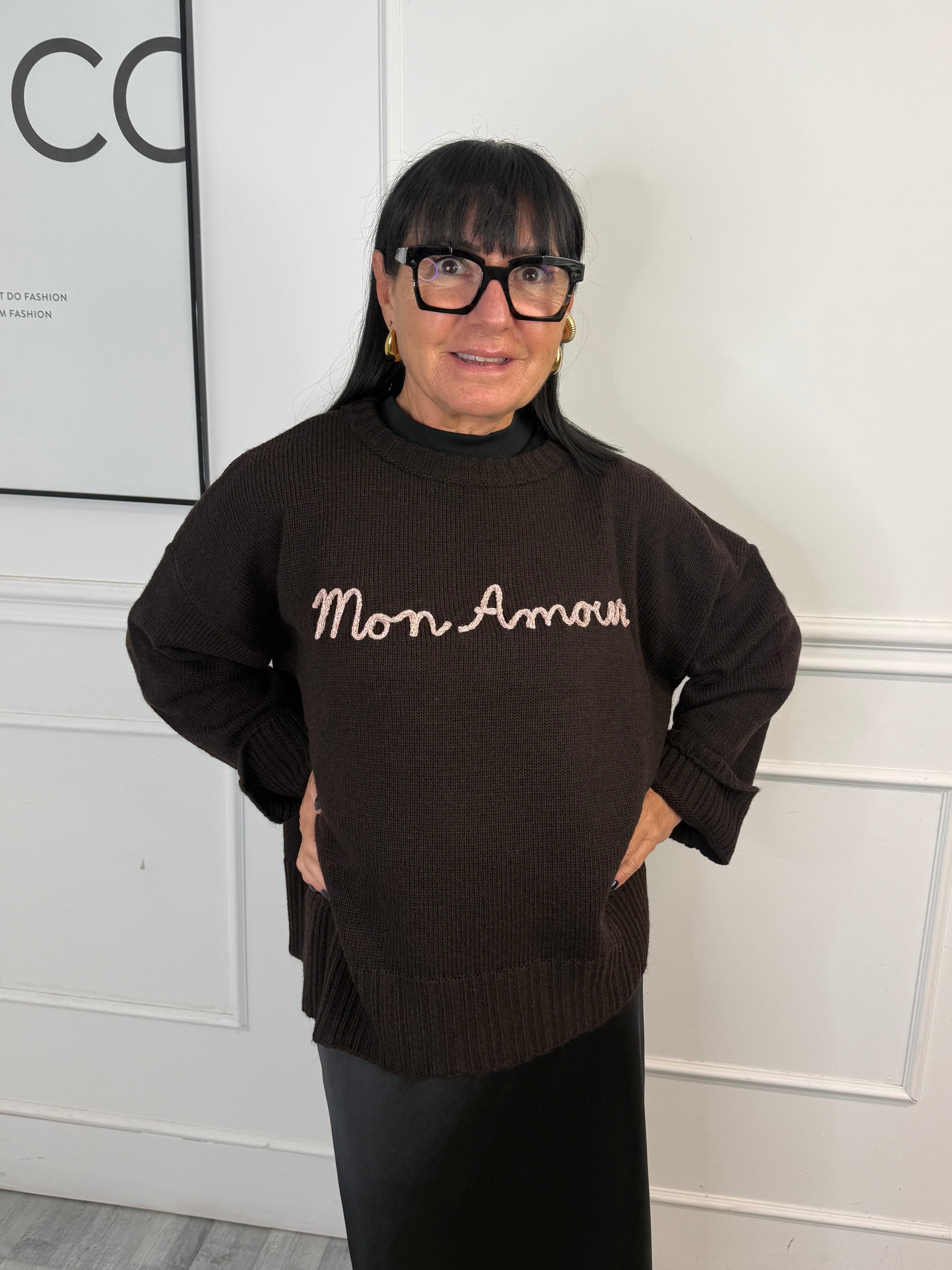 Maglia Mon Amour Marrone Kontatto