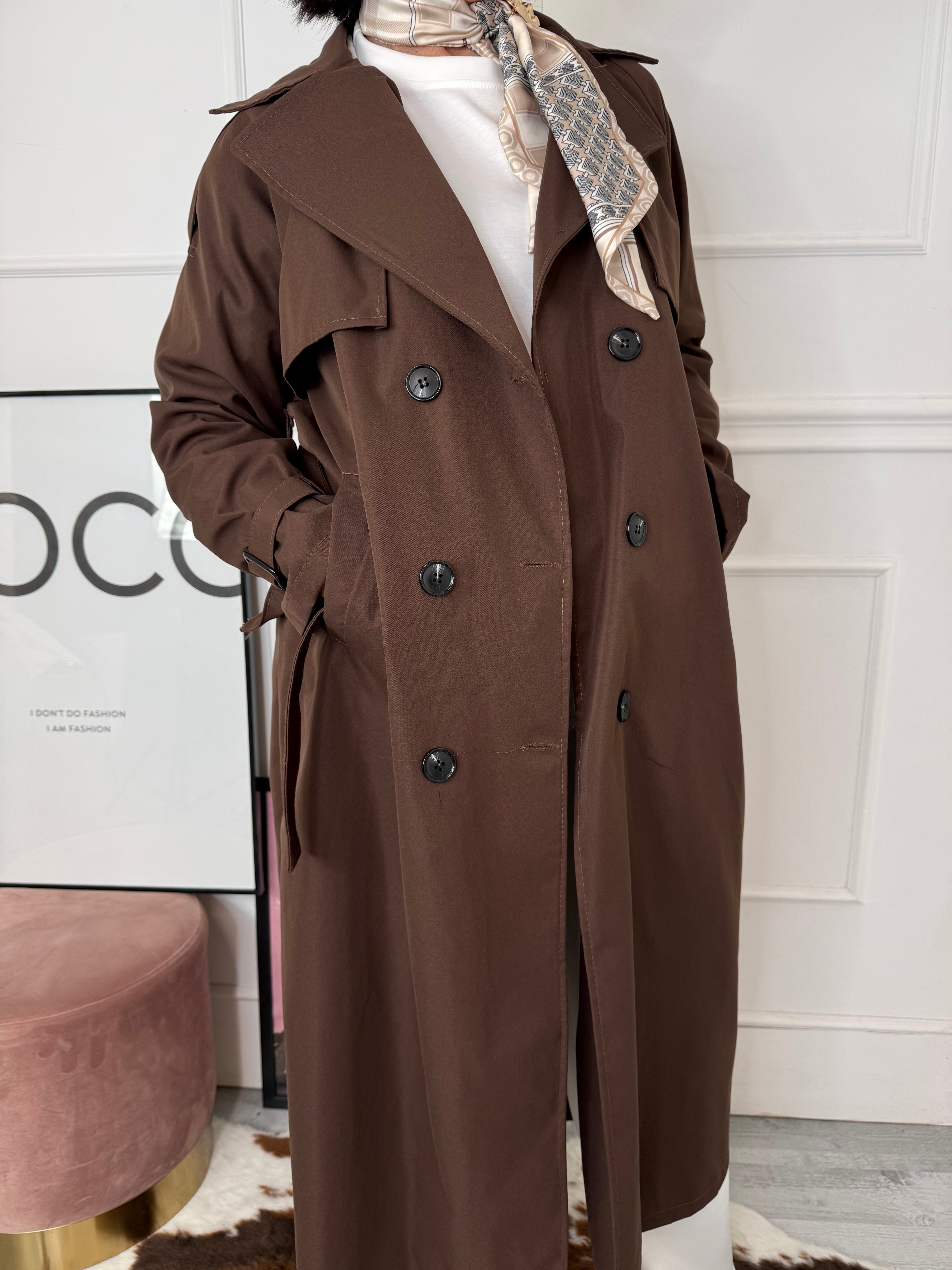 Trench Poirot Marrone