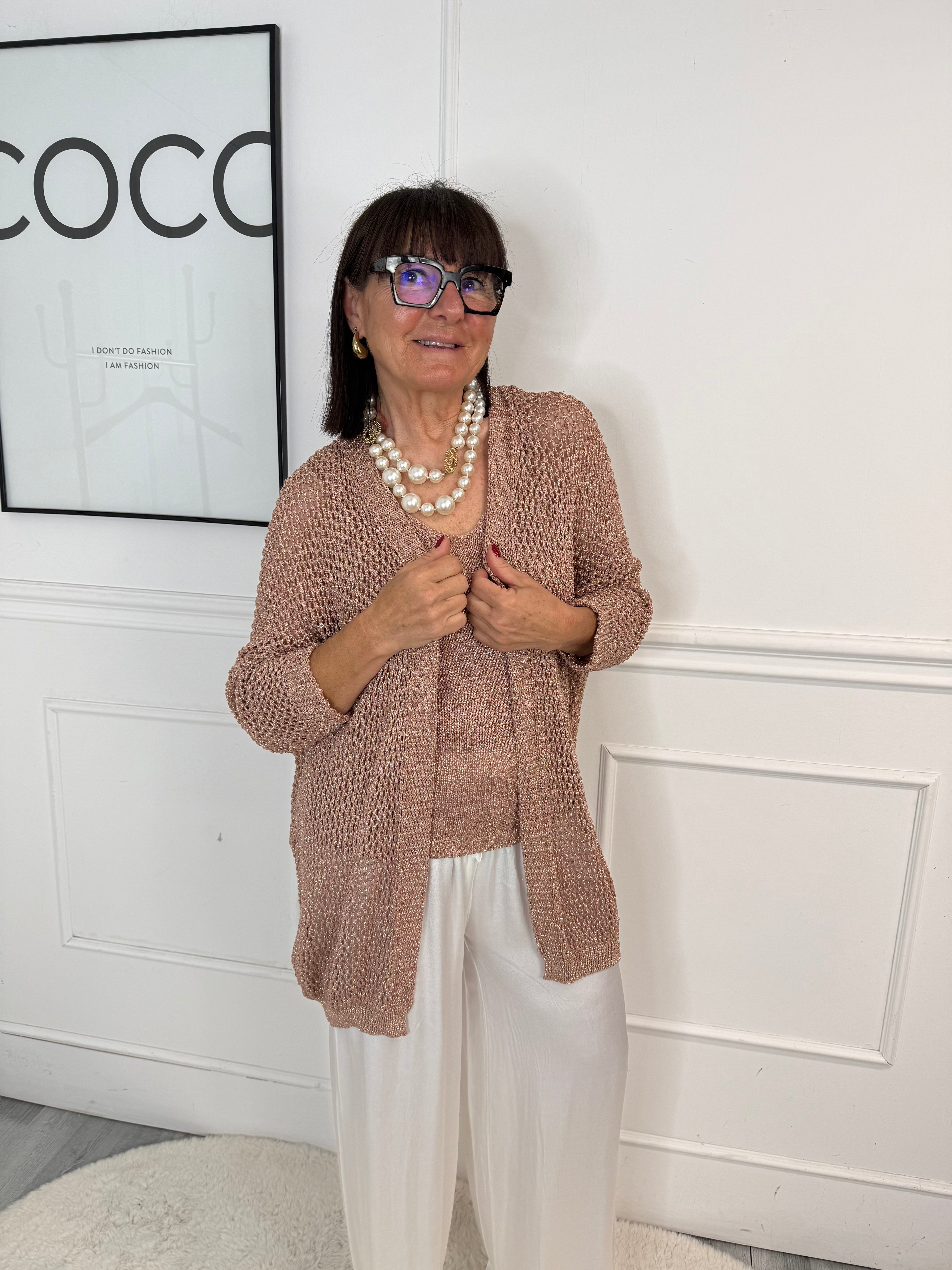 Cardigan Cervia Rosa
