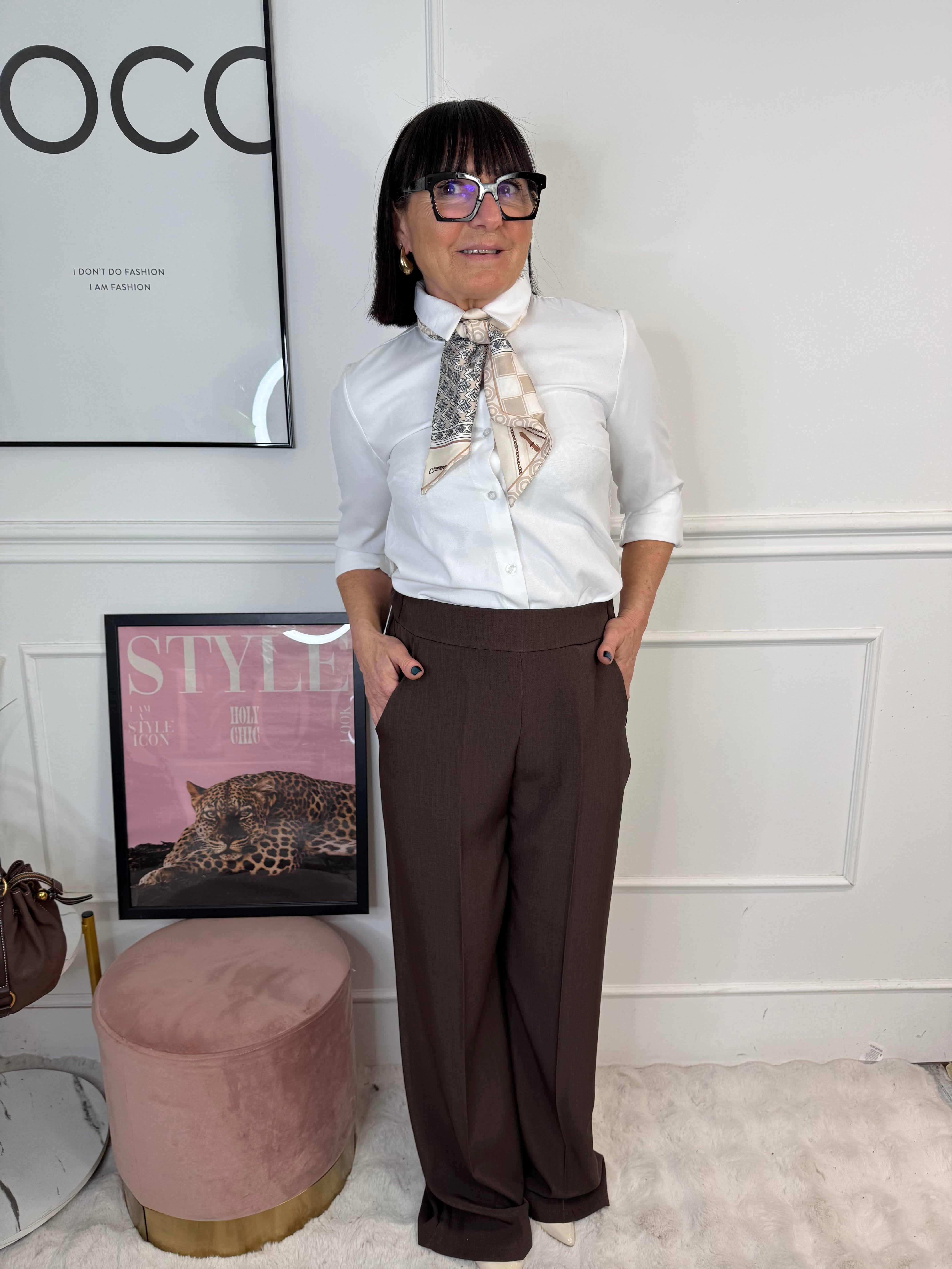 Pantalone Office Marrone