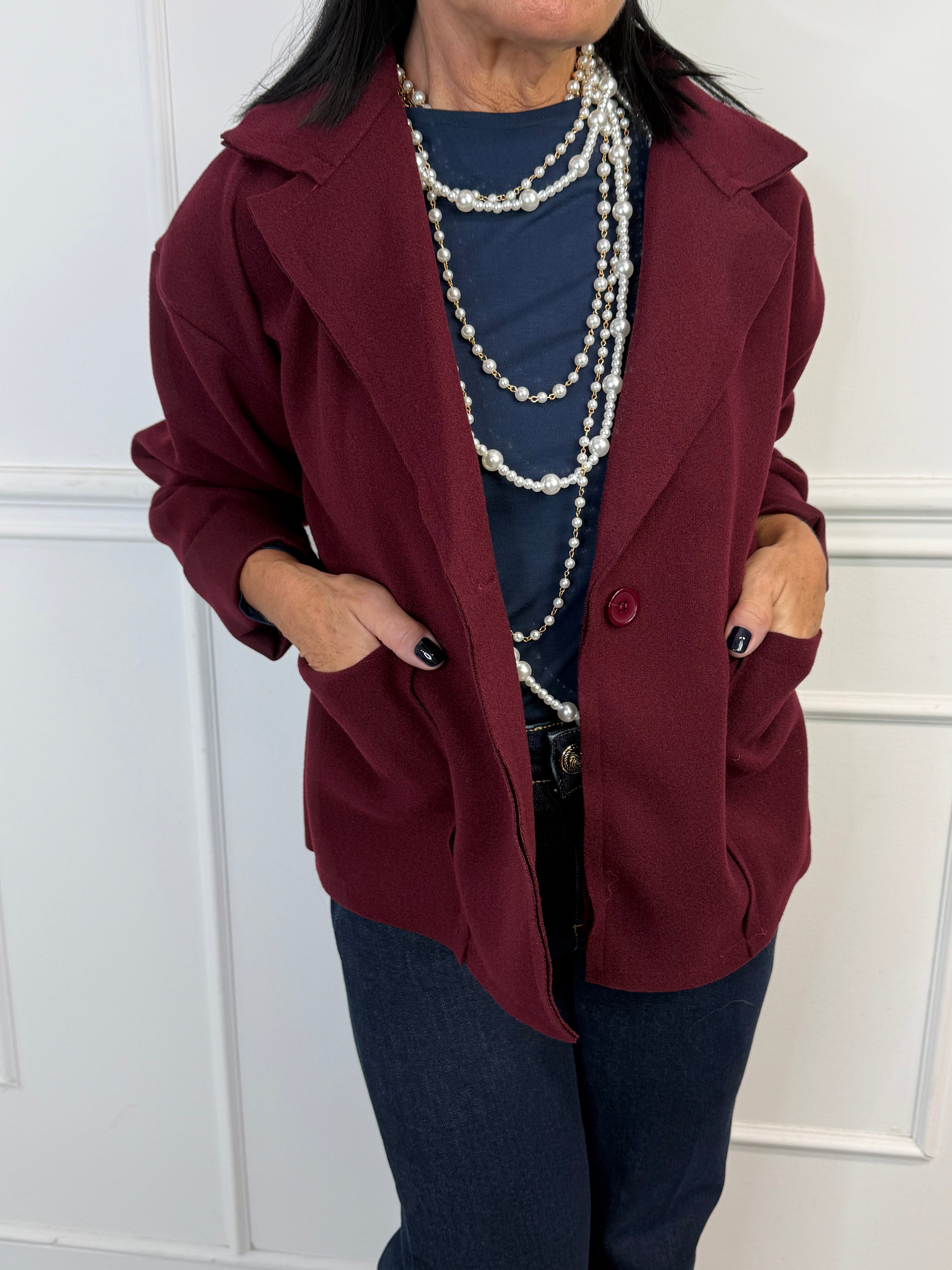 Giubbino Sporty Bordeaux