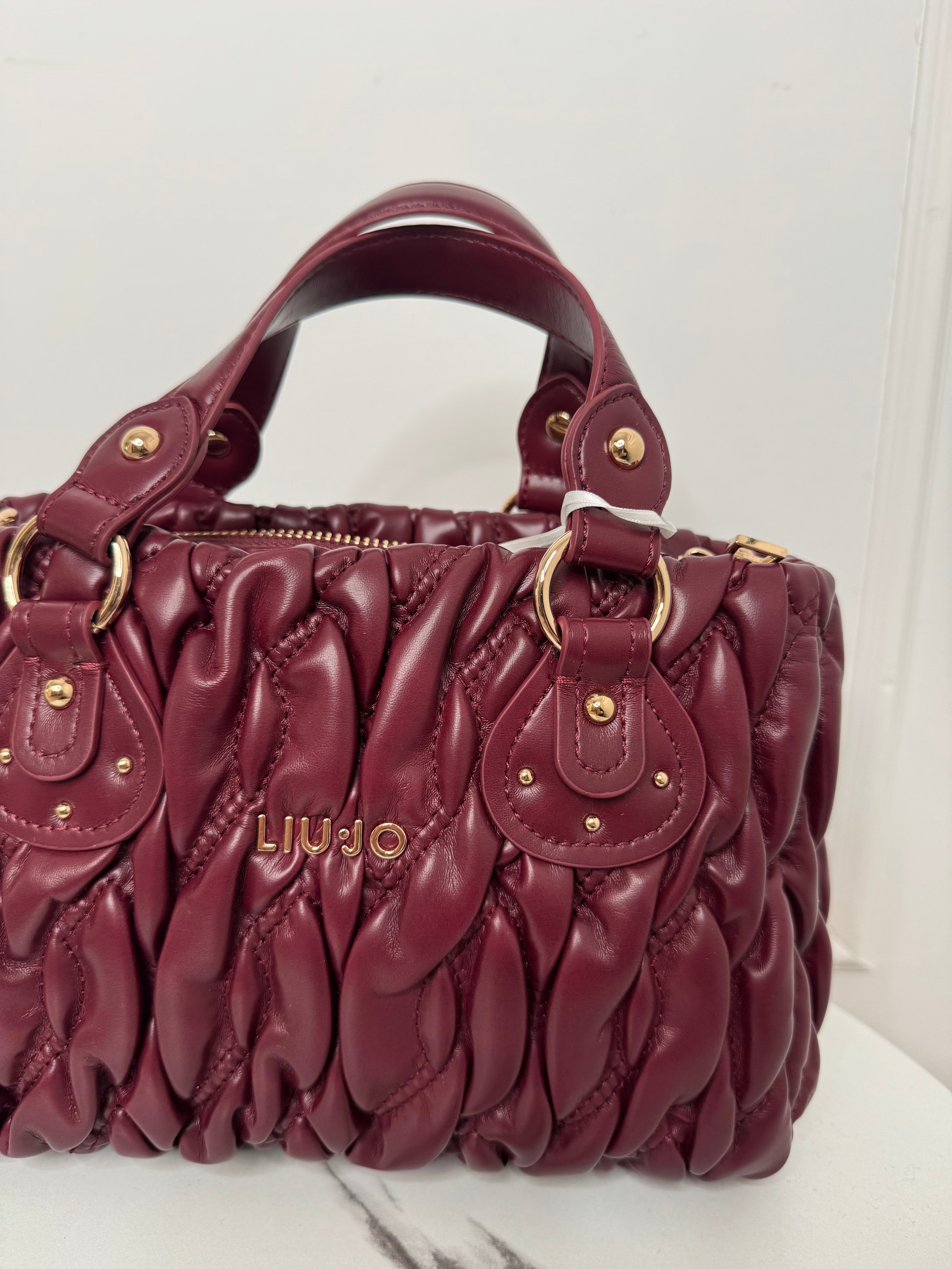 Borsa piccola matelasse bordeaux