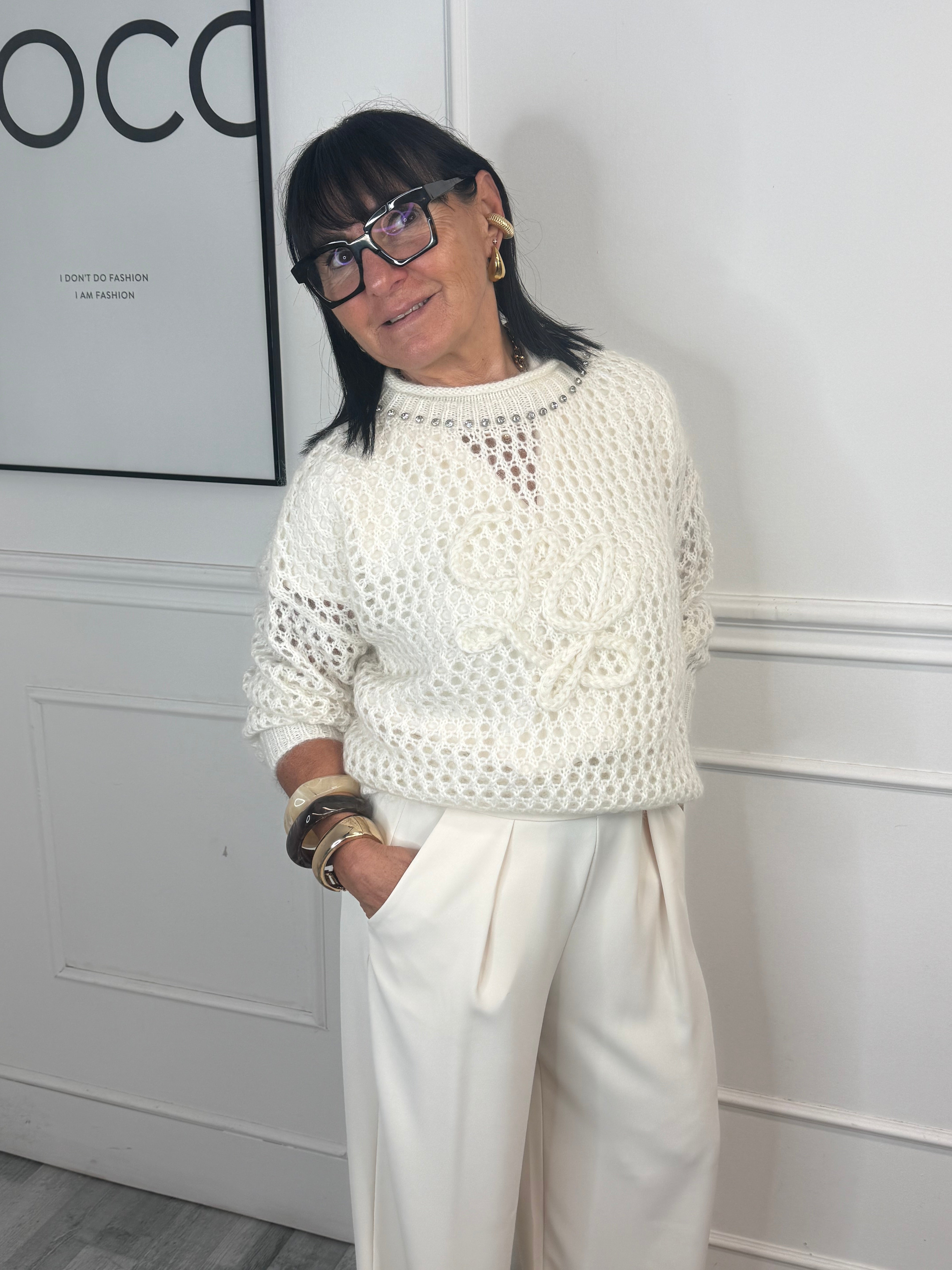 Maglia Lana Bianca LiuJo