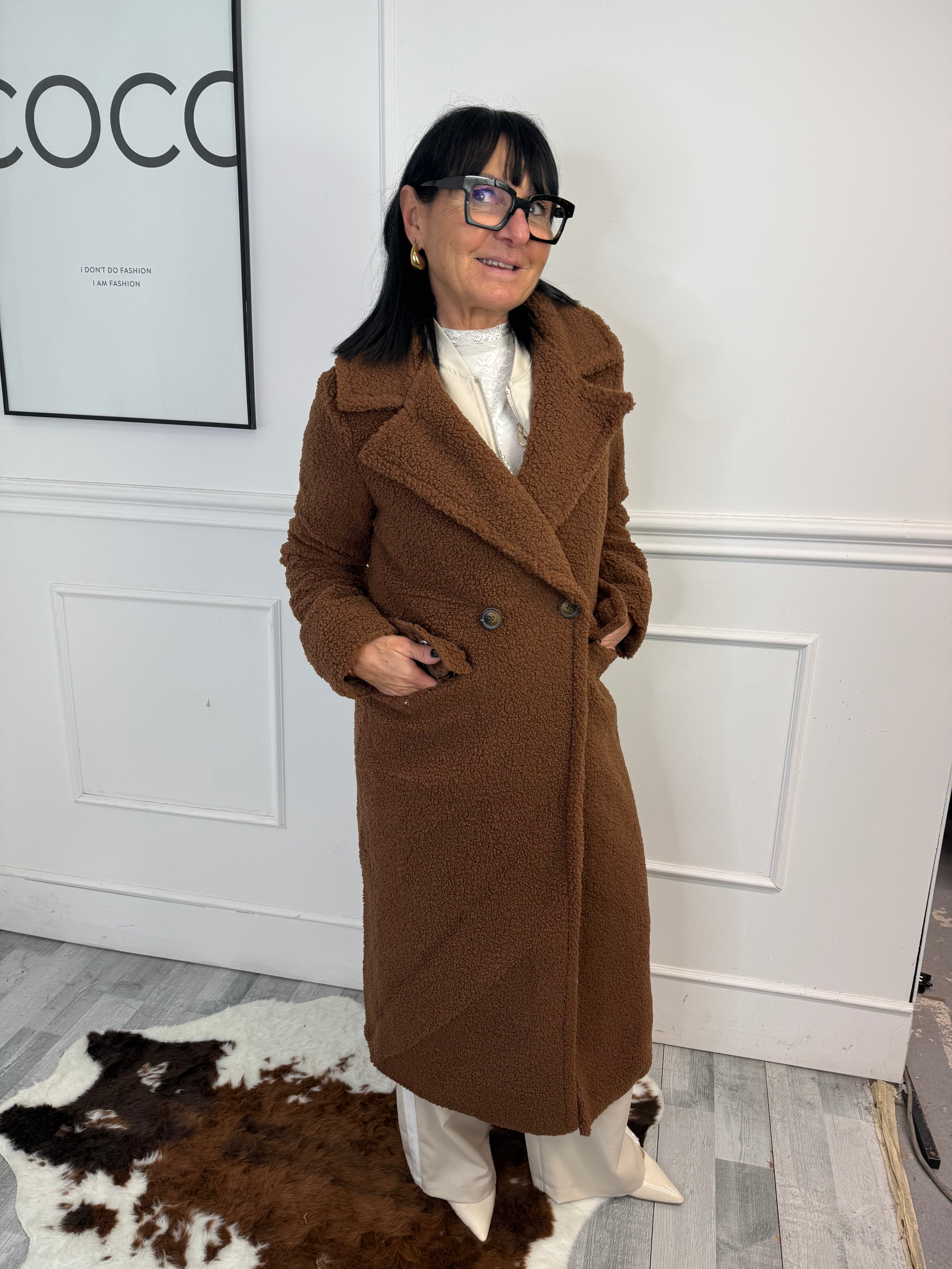 Cappotto Teddy Caramello