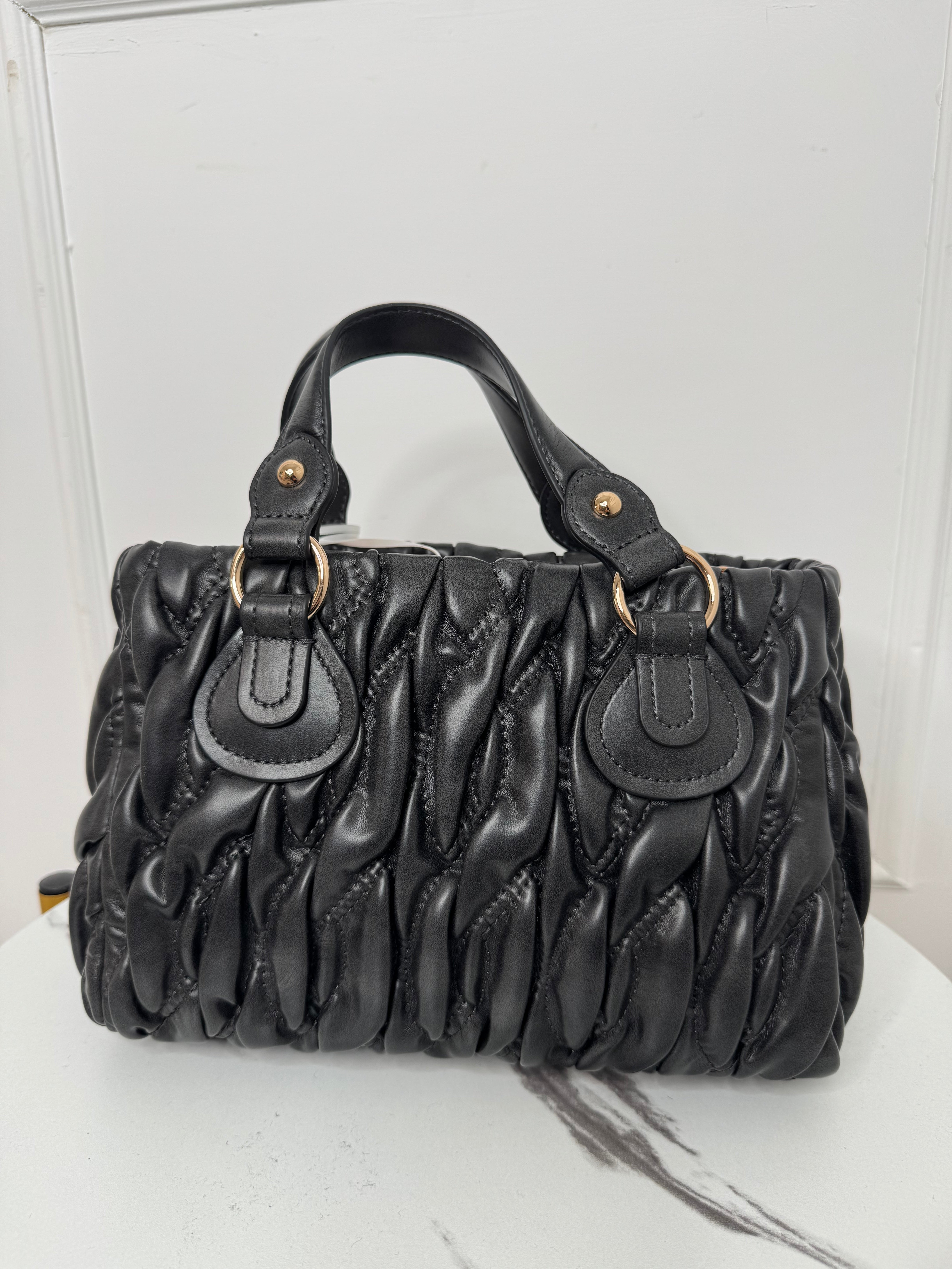 Borsa piccola matelasse nero