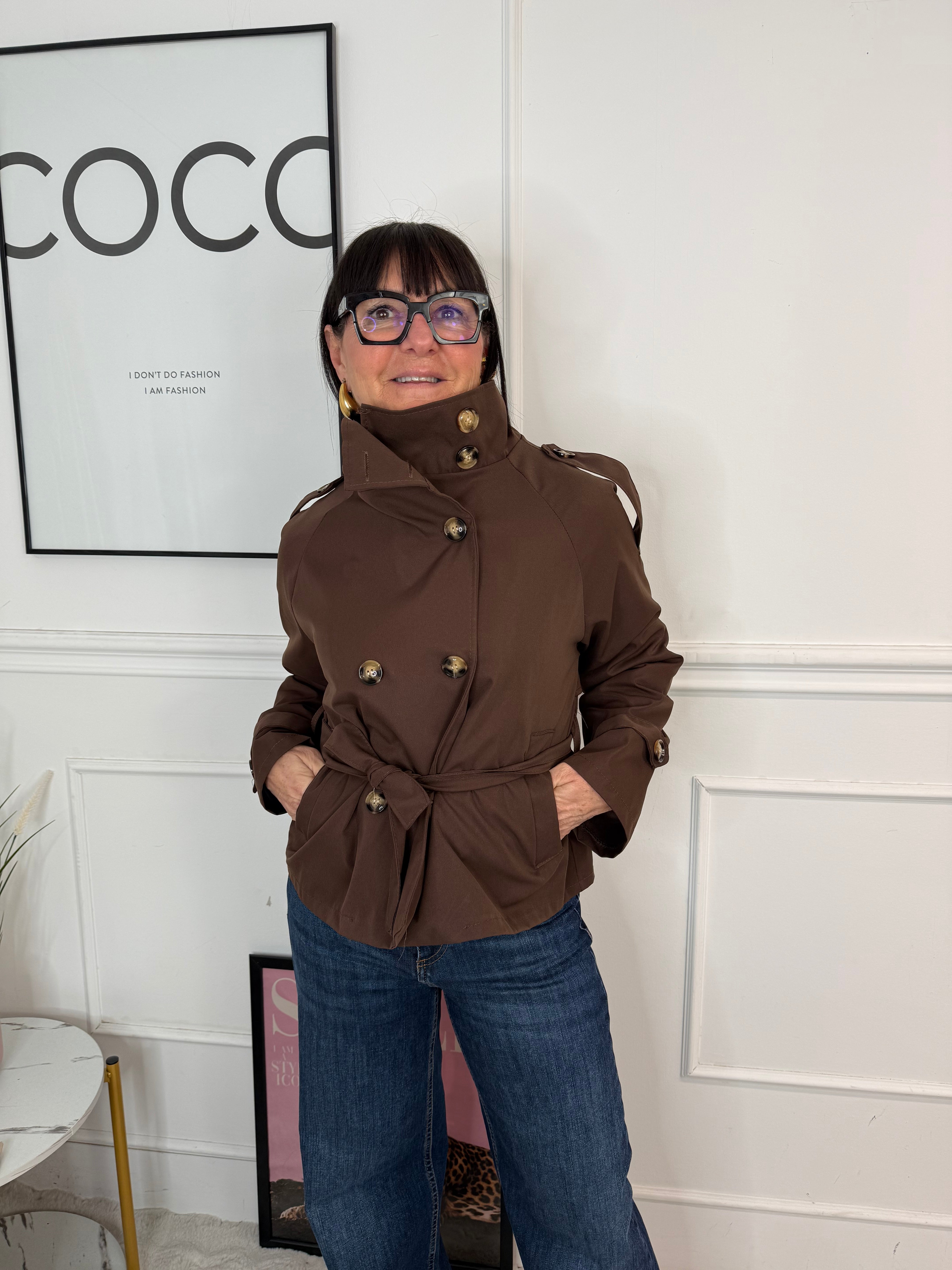 Trench Cloudy Marrone