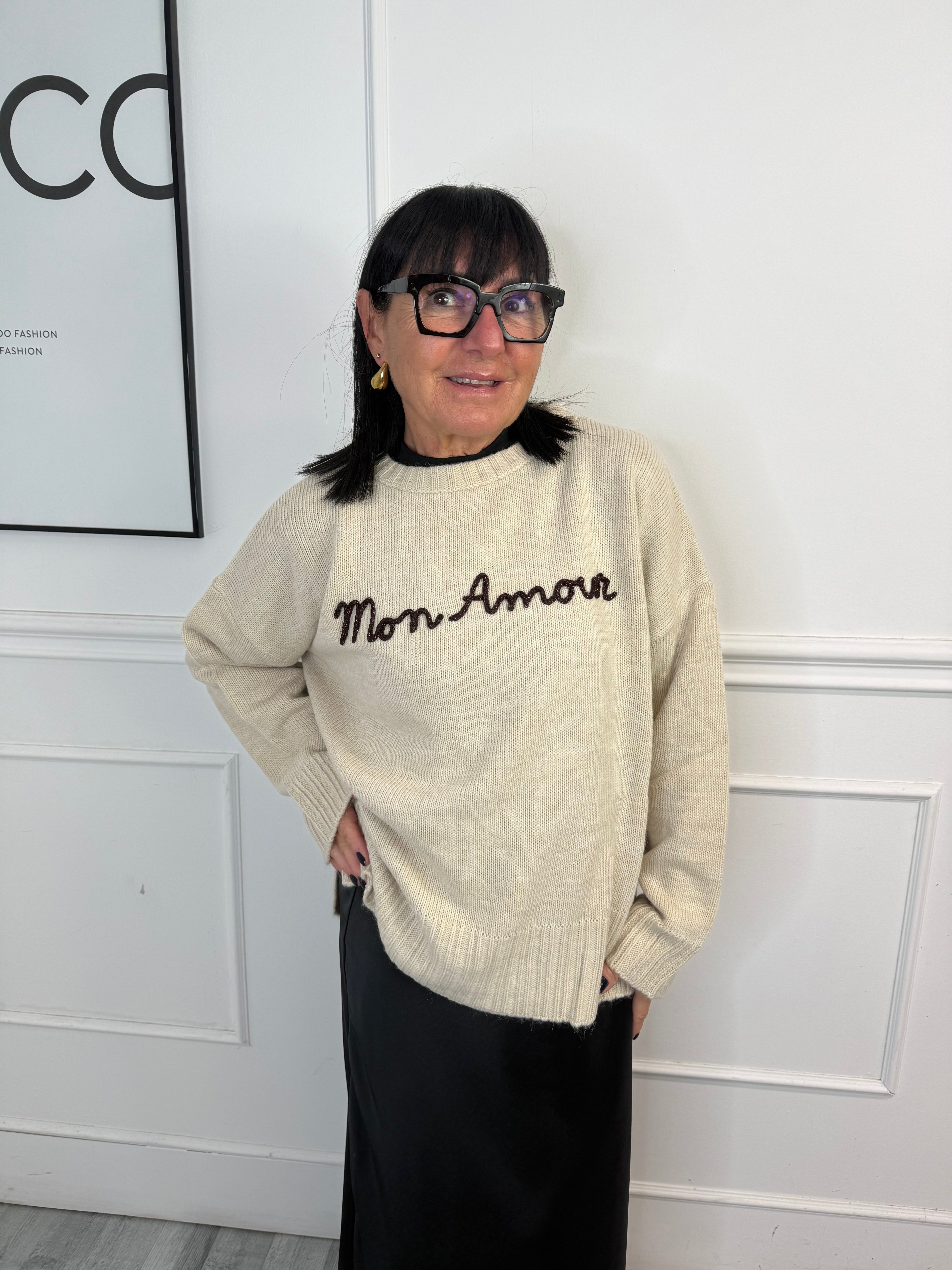 Maglia Mon Amour Beige Kontatto