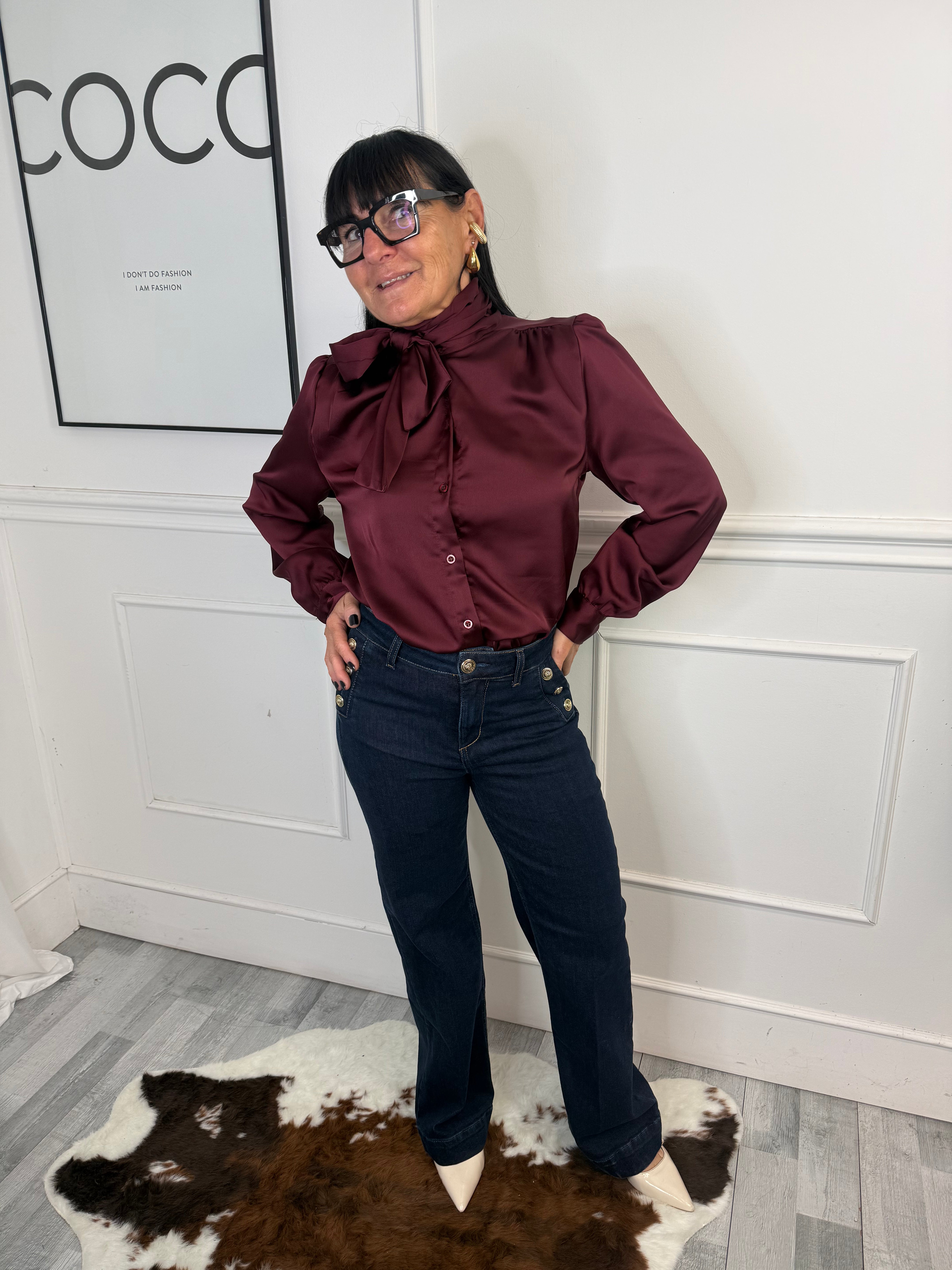 Camicia Lucrezia Bordeaux