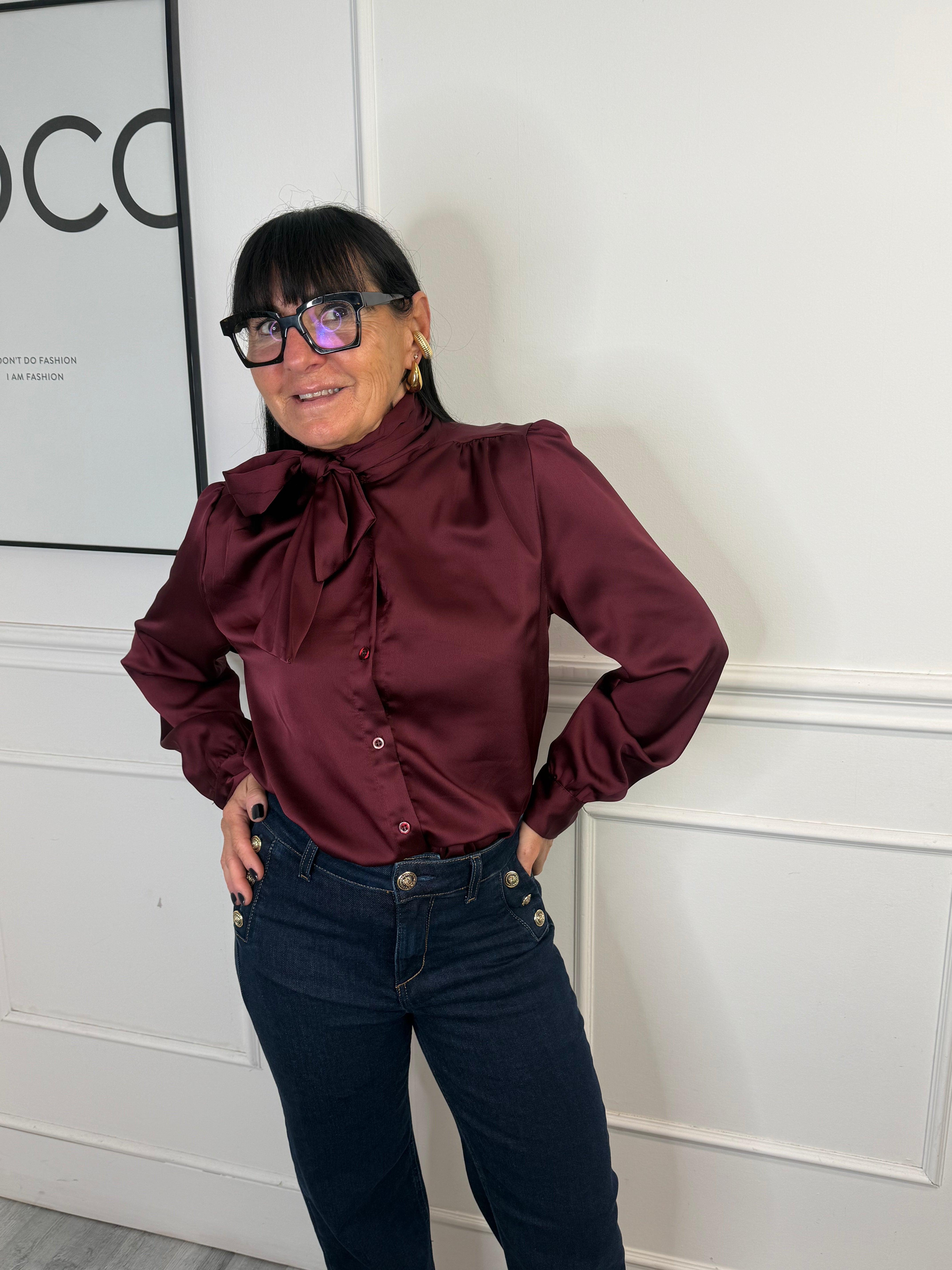 Camicia Lucrezia Bordeaux