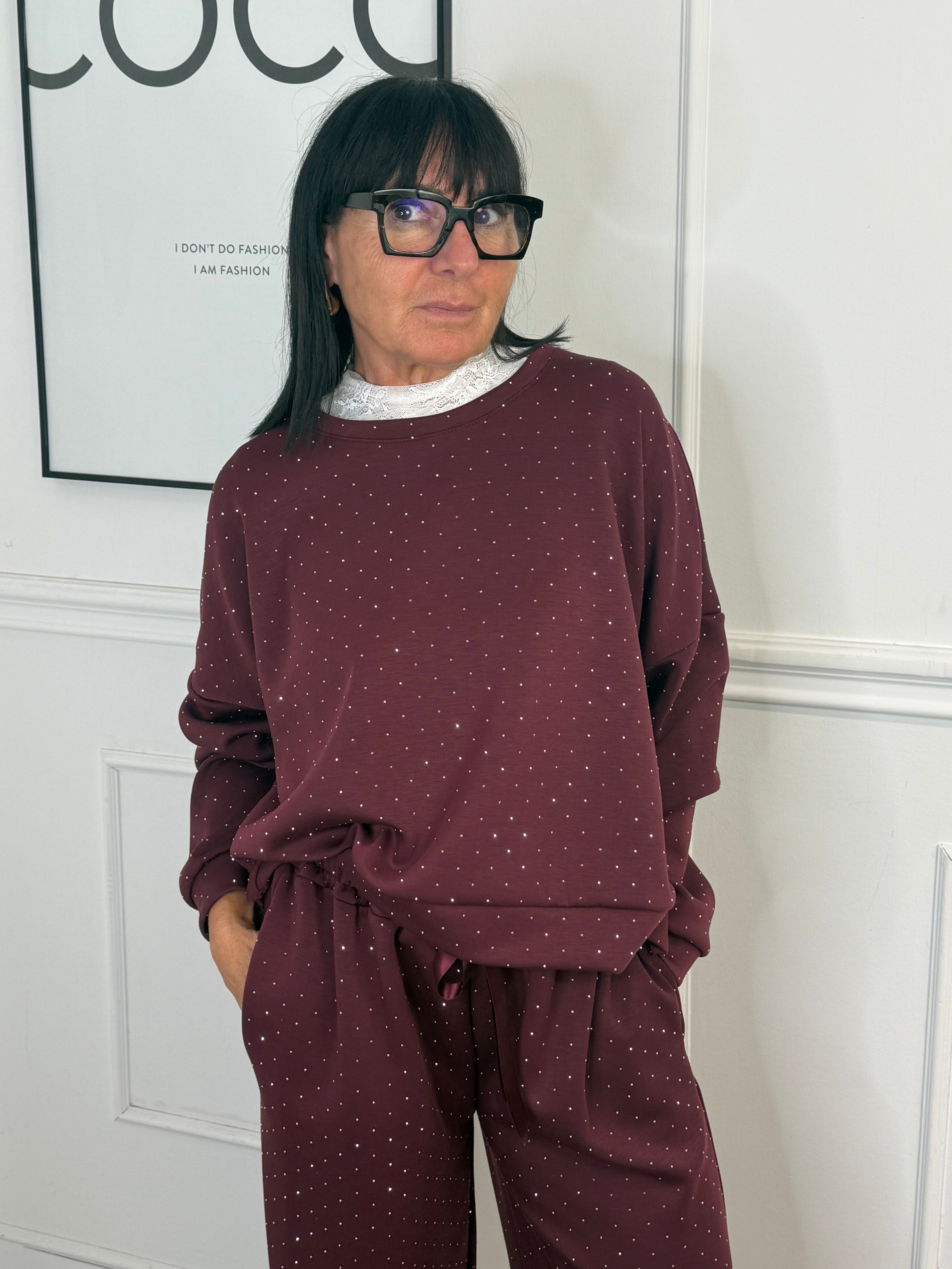 Tuta Sparkly Bordeaux