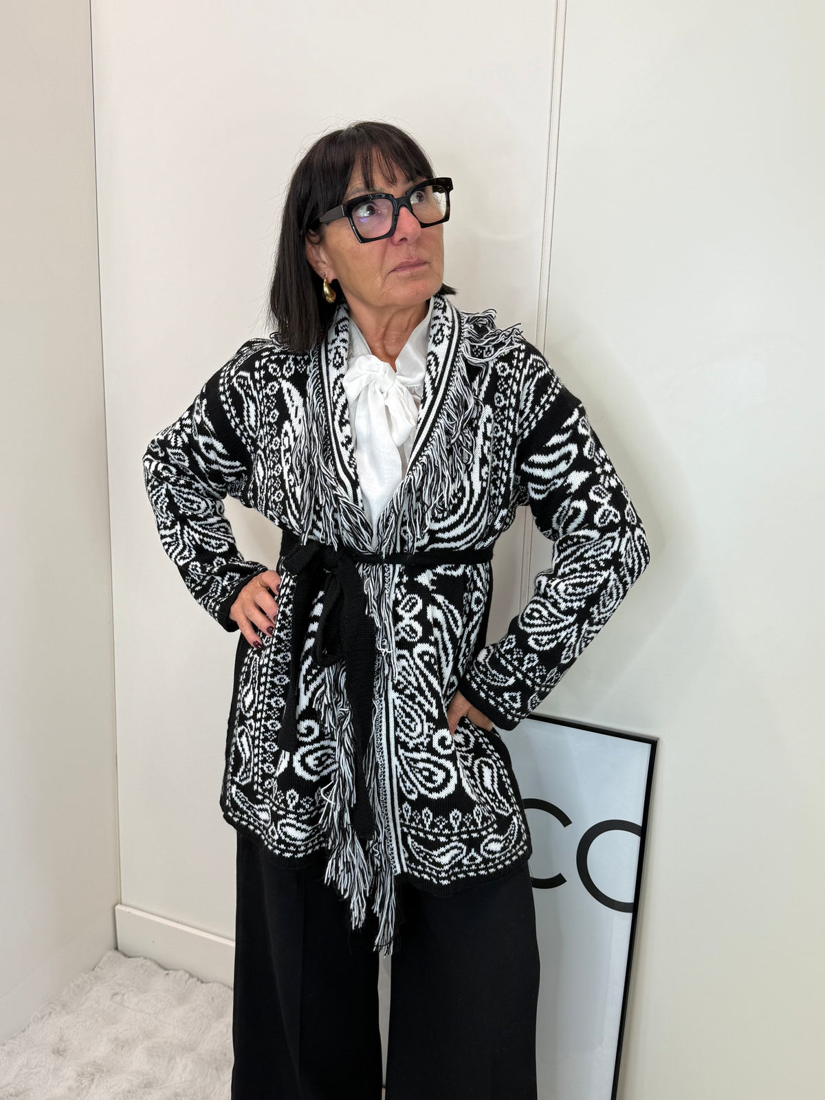 Cardigan India Nero