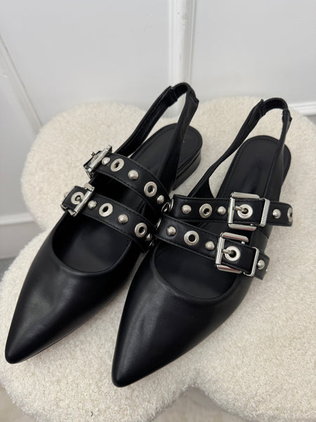 Ballerine Fibbia Nera