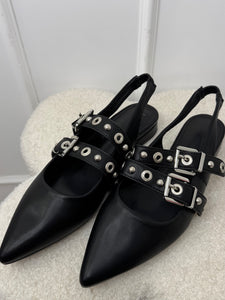Ballerine Fibbia Nera
