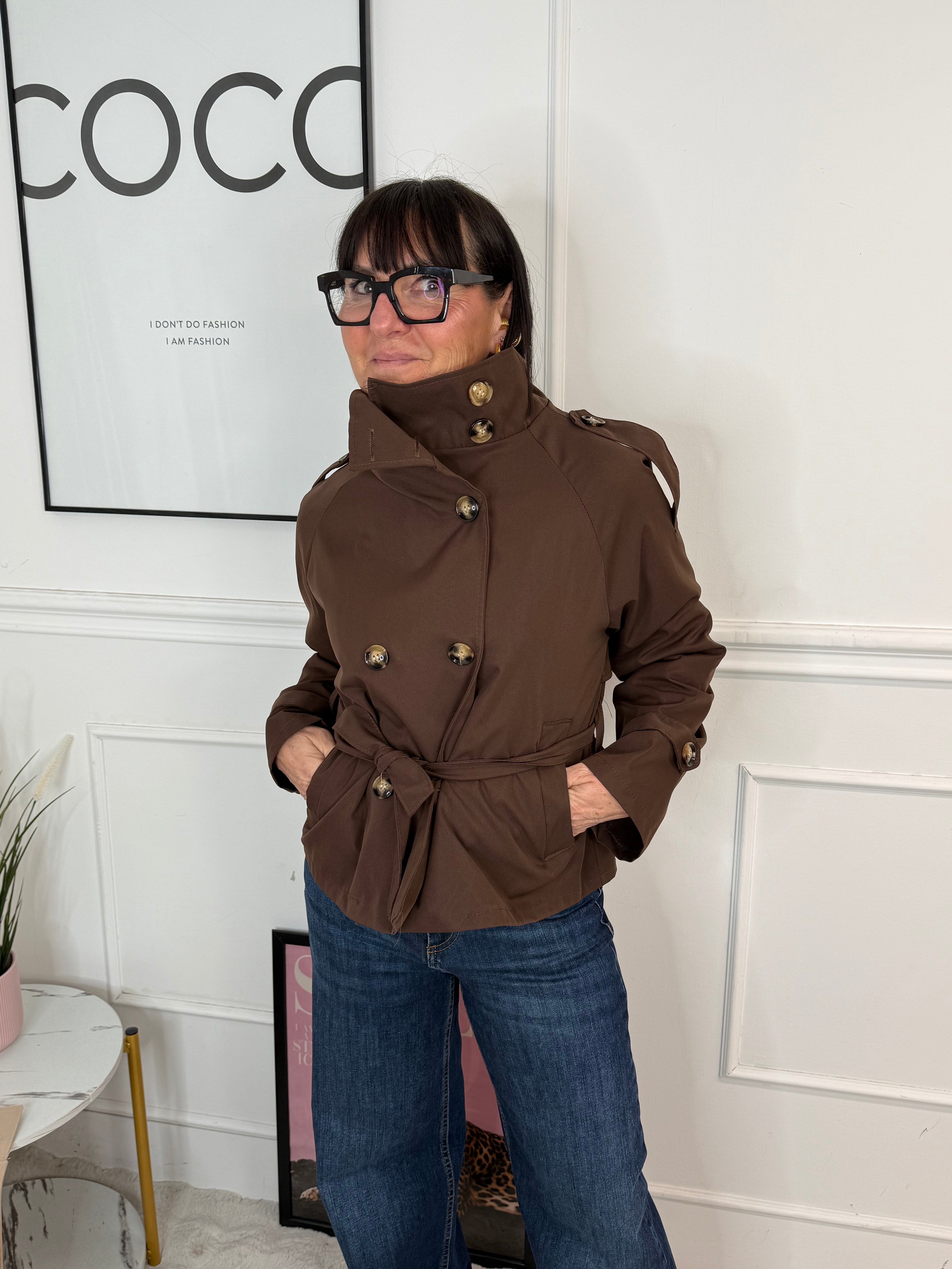 Trench Cloudy Marrone