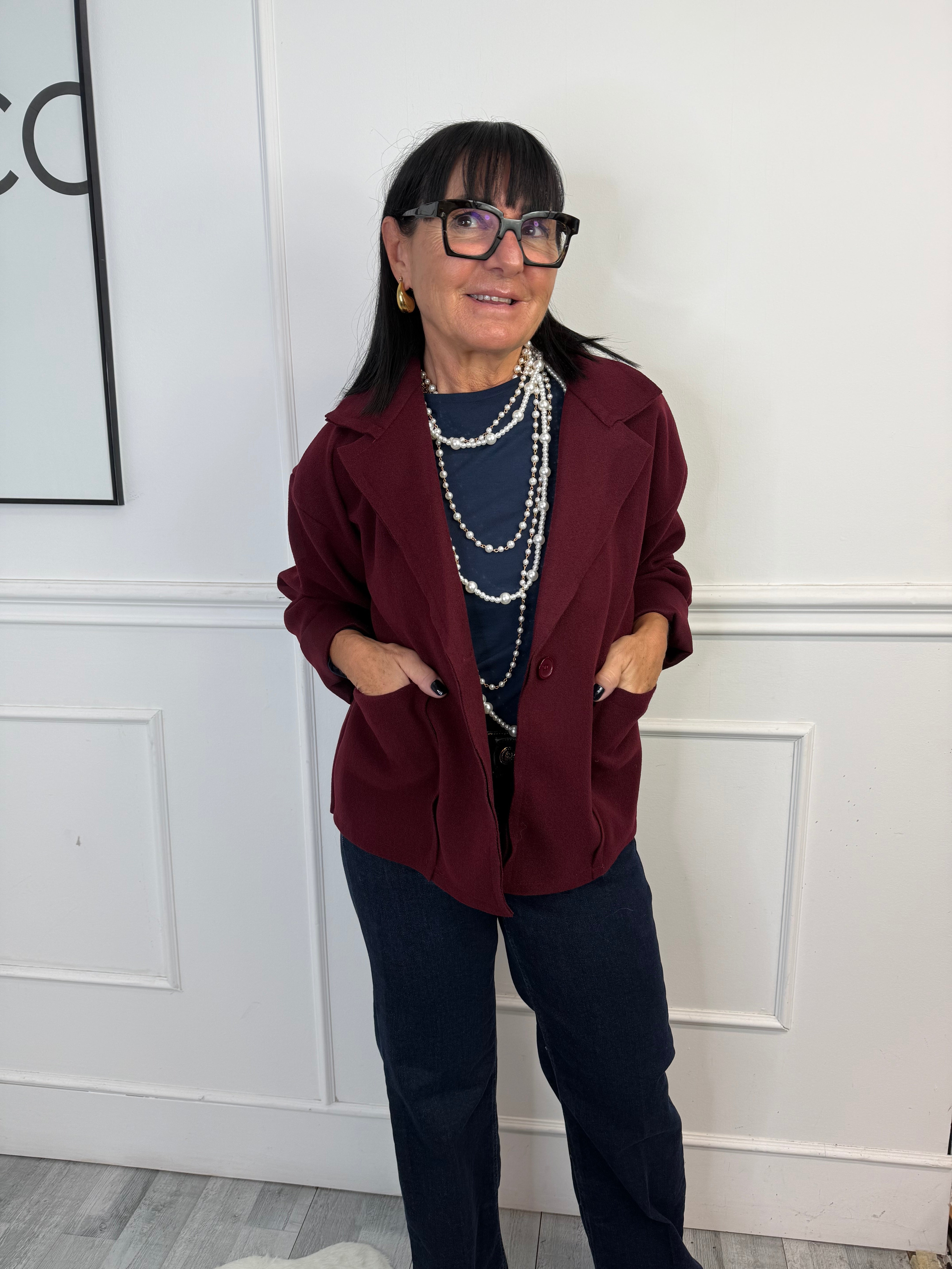 Giubbino Sporty Bordeaux