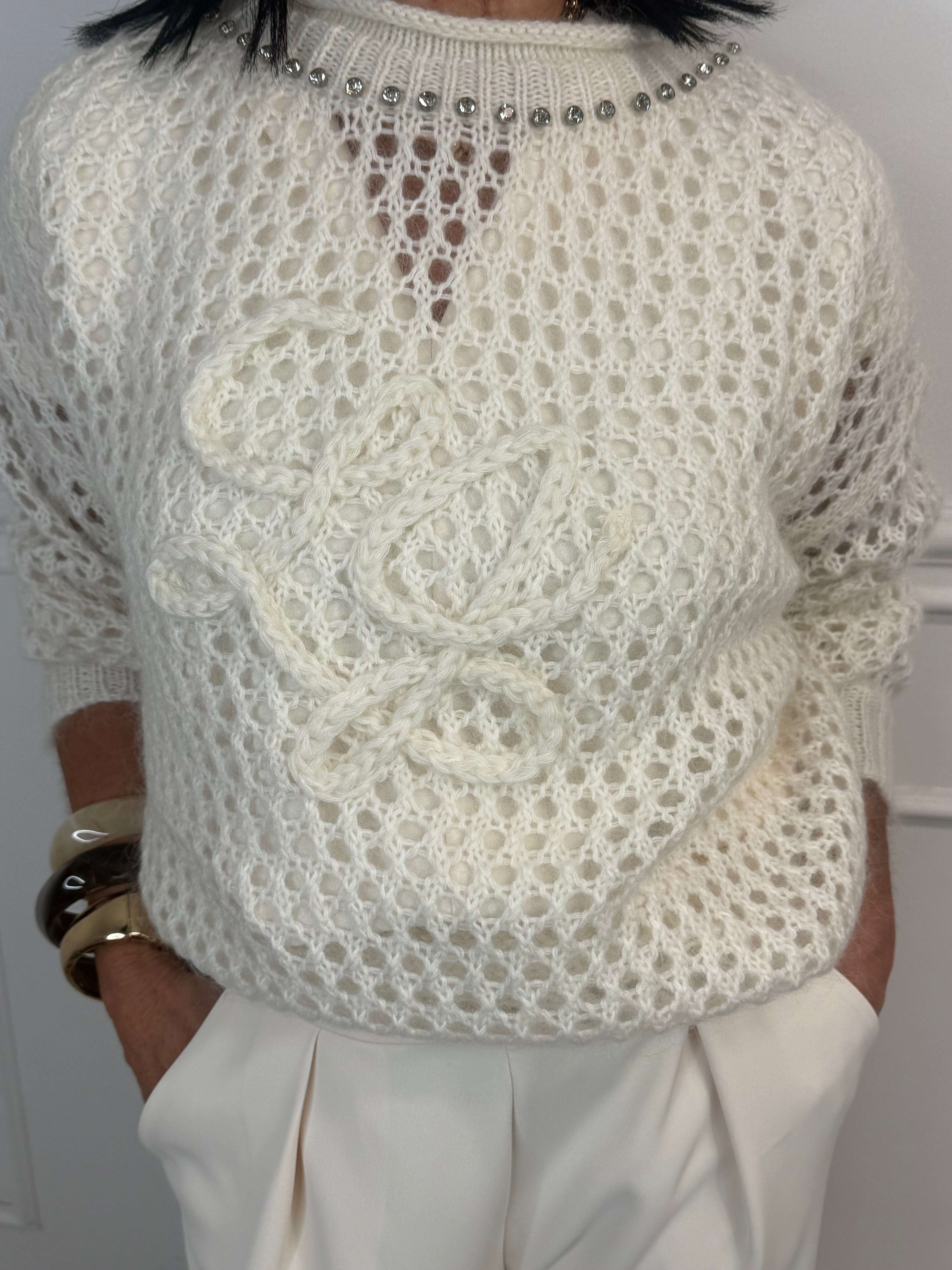 Maglia Lana Bianca LiuJo