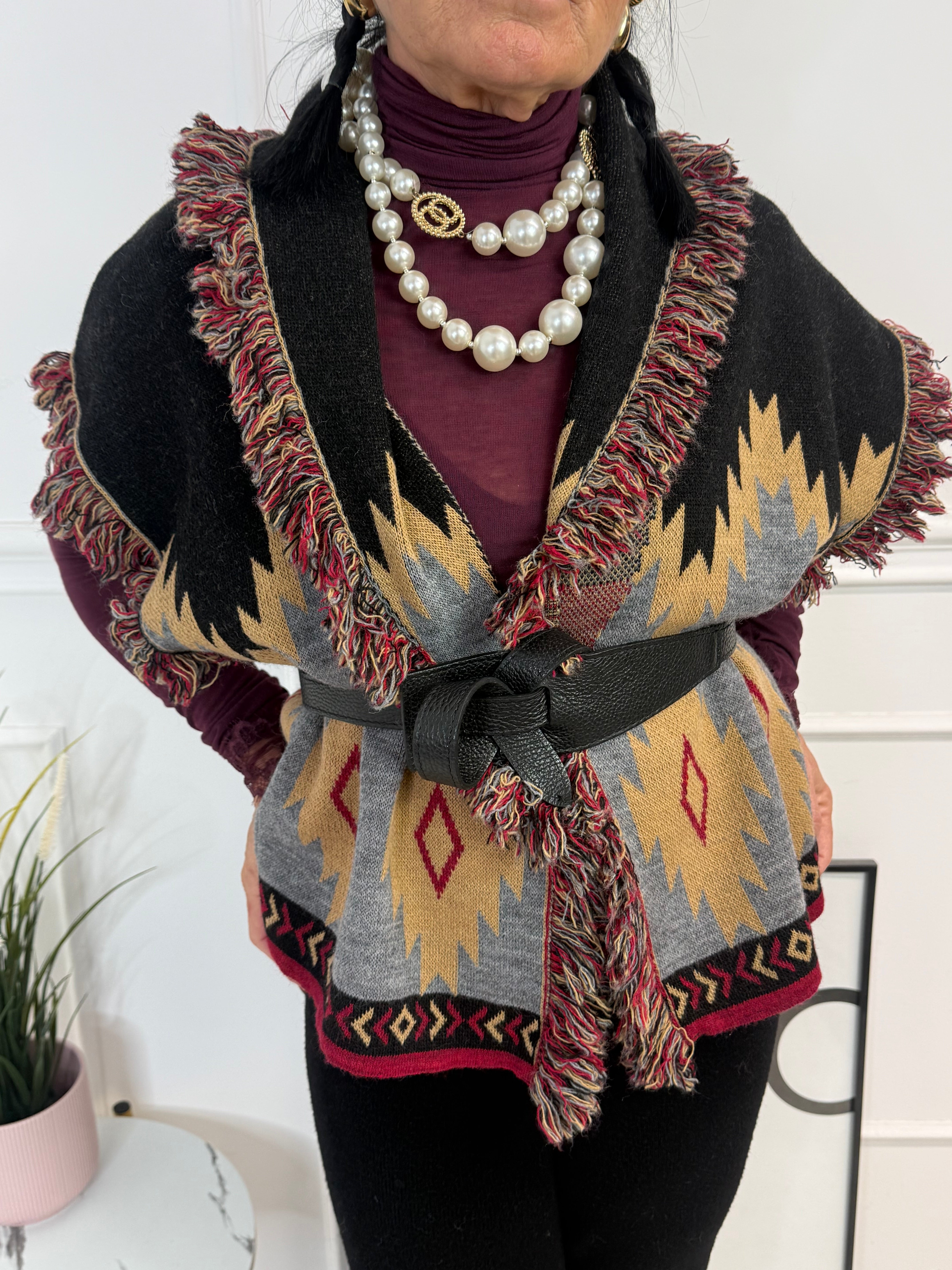 Gilet Jacquard Kontatto