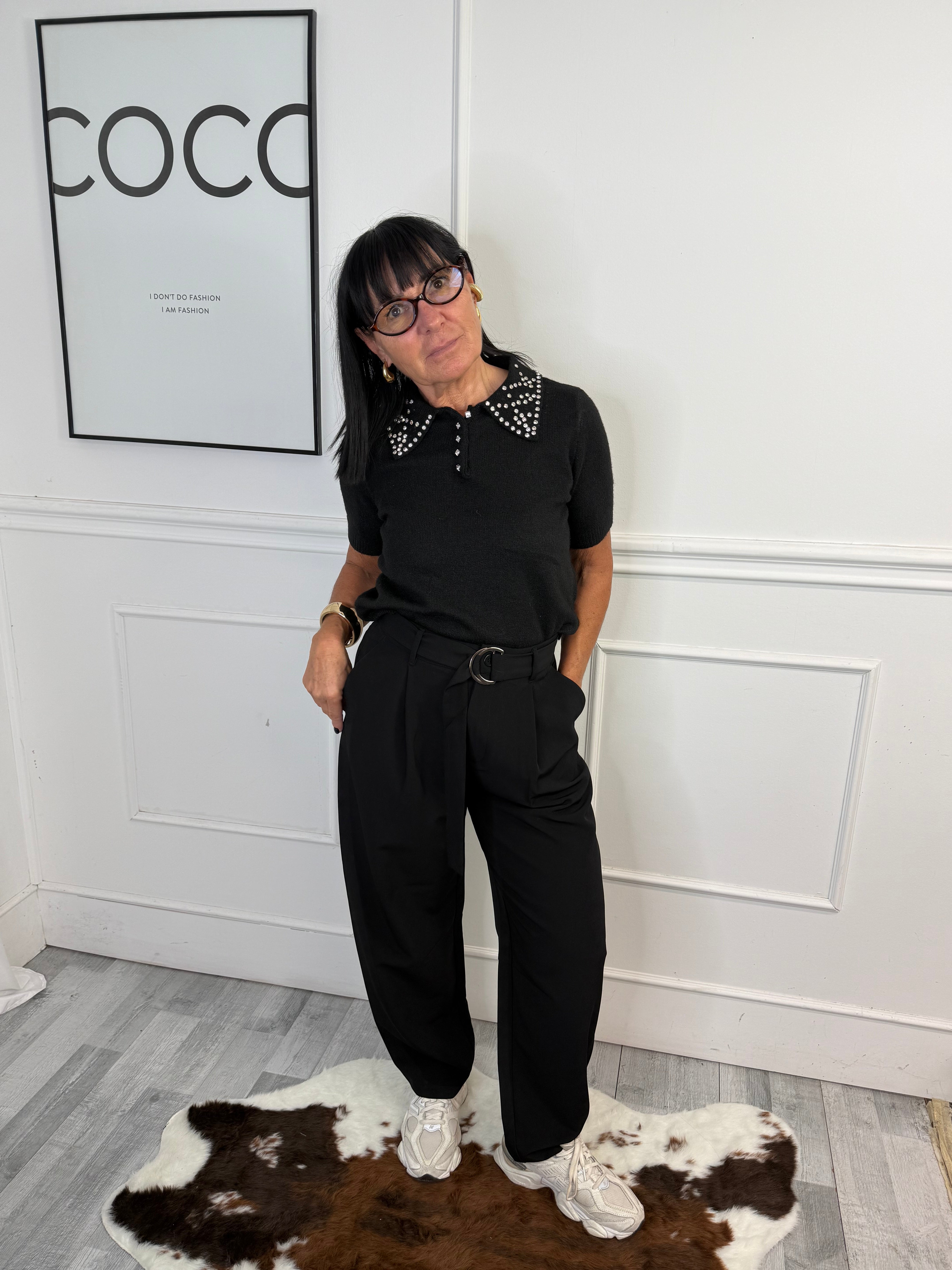 Pantalone Baloon Nero LiuJo