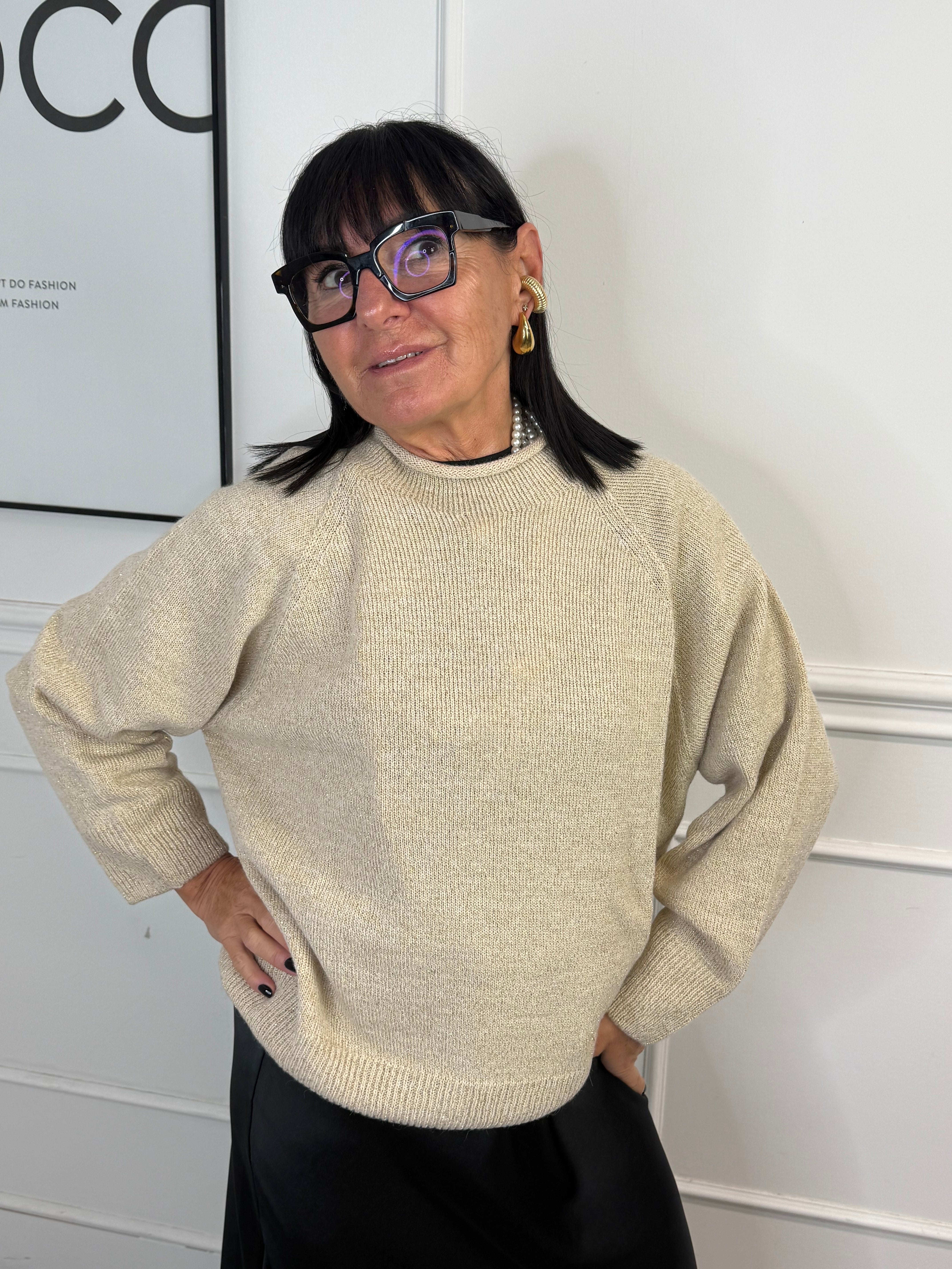 Maglia Glitter Oro Kontatto