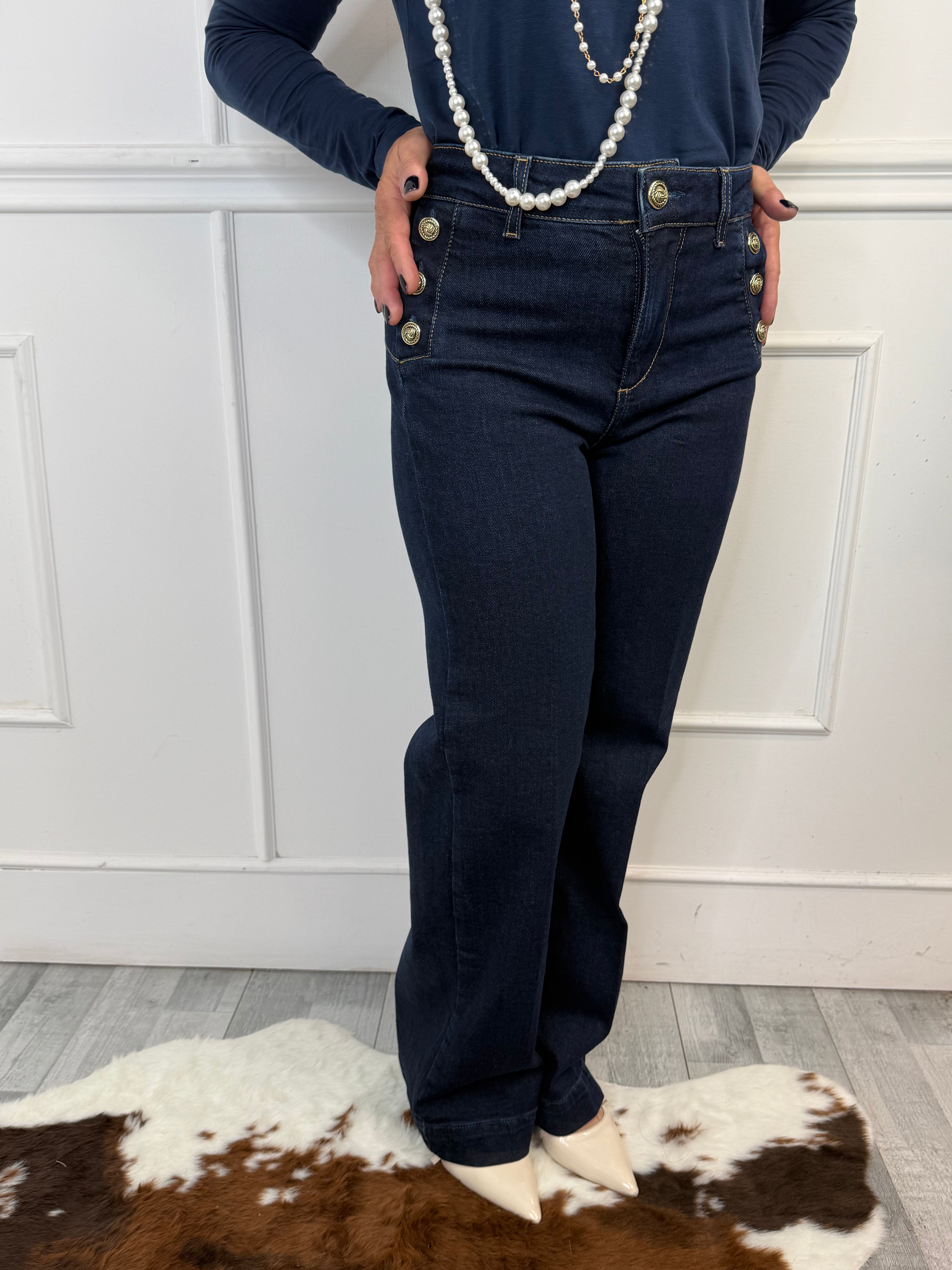 Jeans Flare Bottoni LiuJo