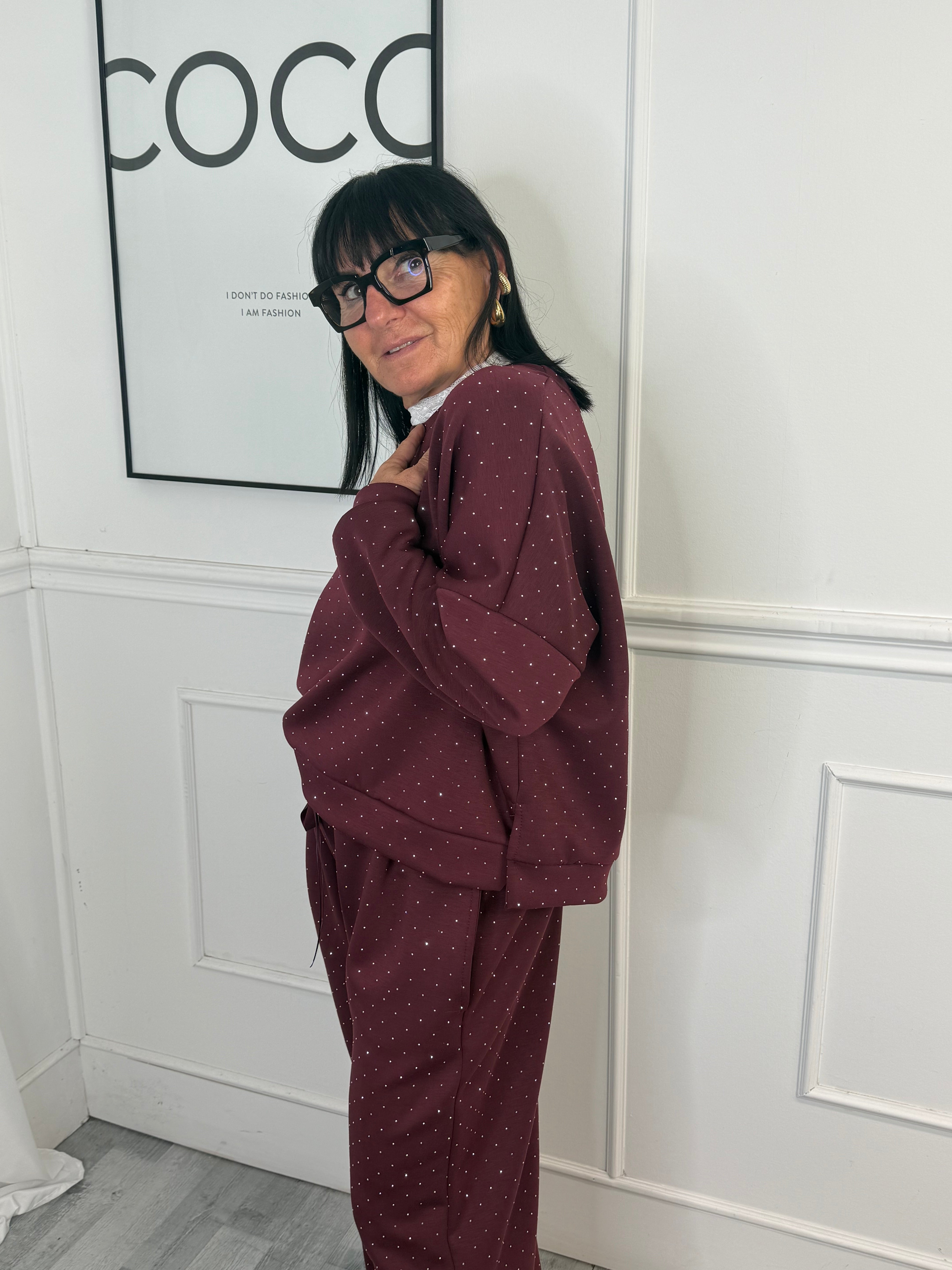 Tuta Sparkly Bordeaux