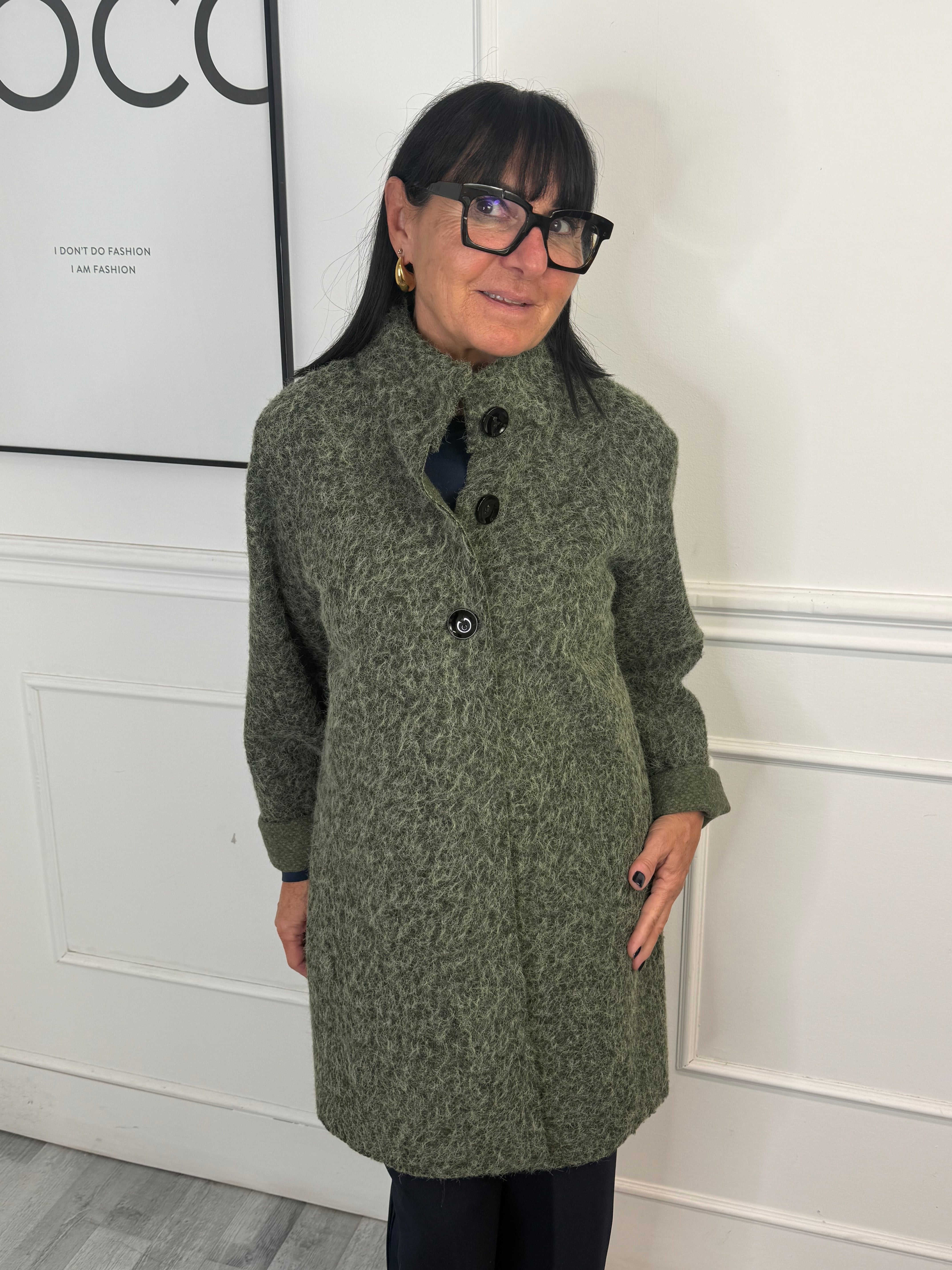 Cappottino Glam Verde Militare