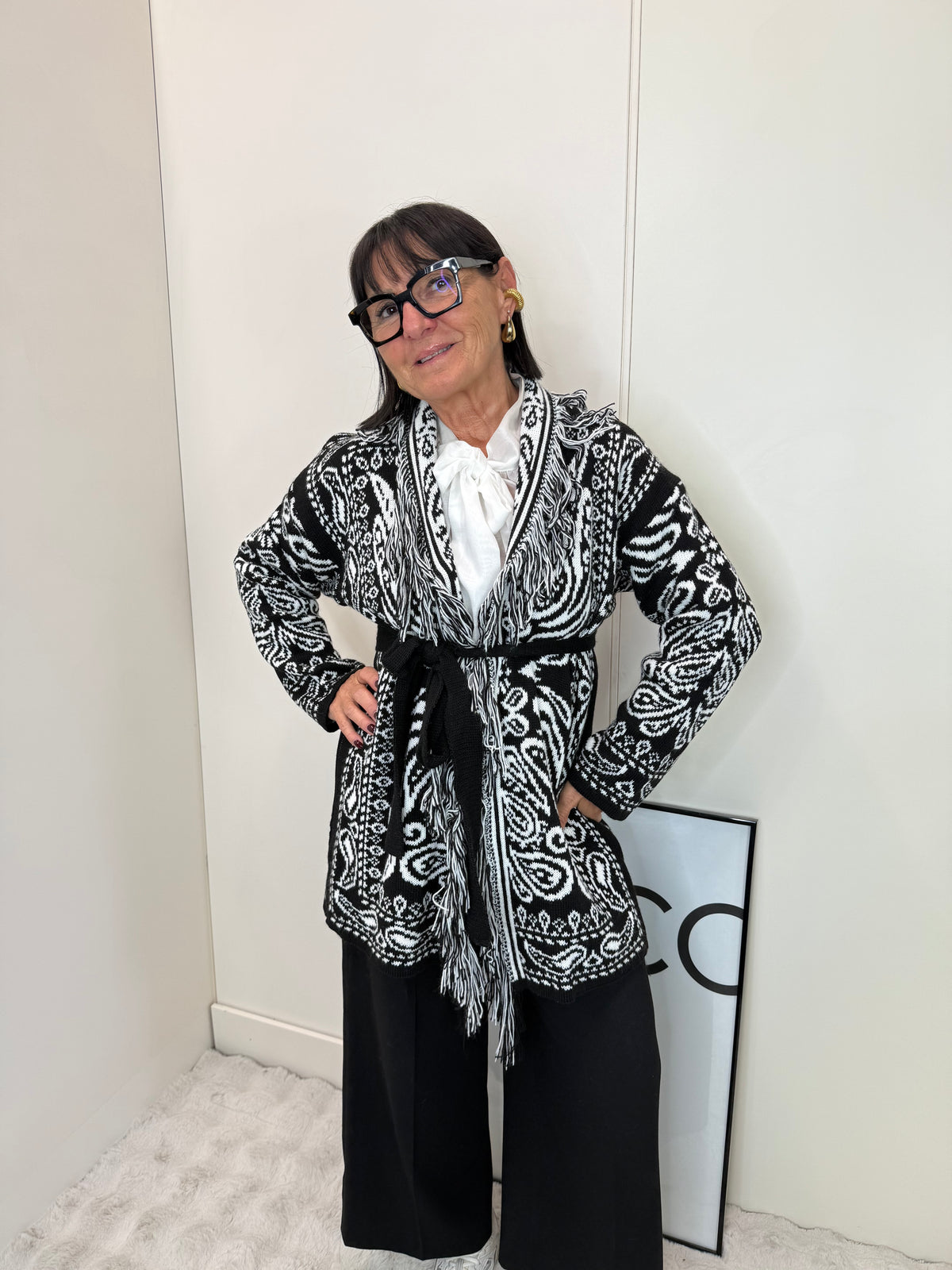 Cardigan India Nero