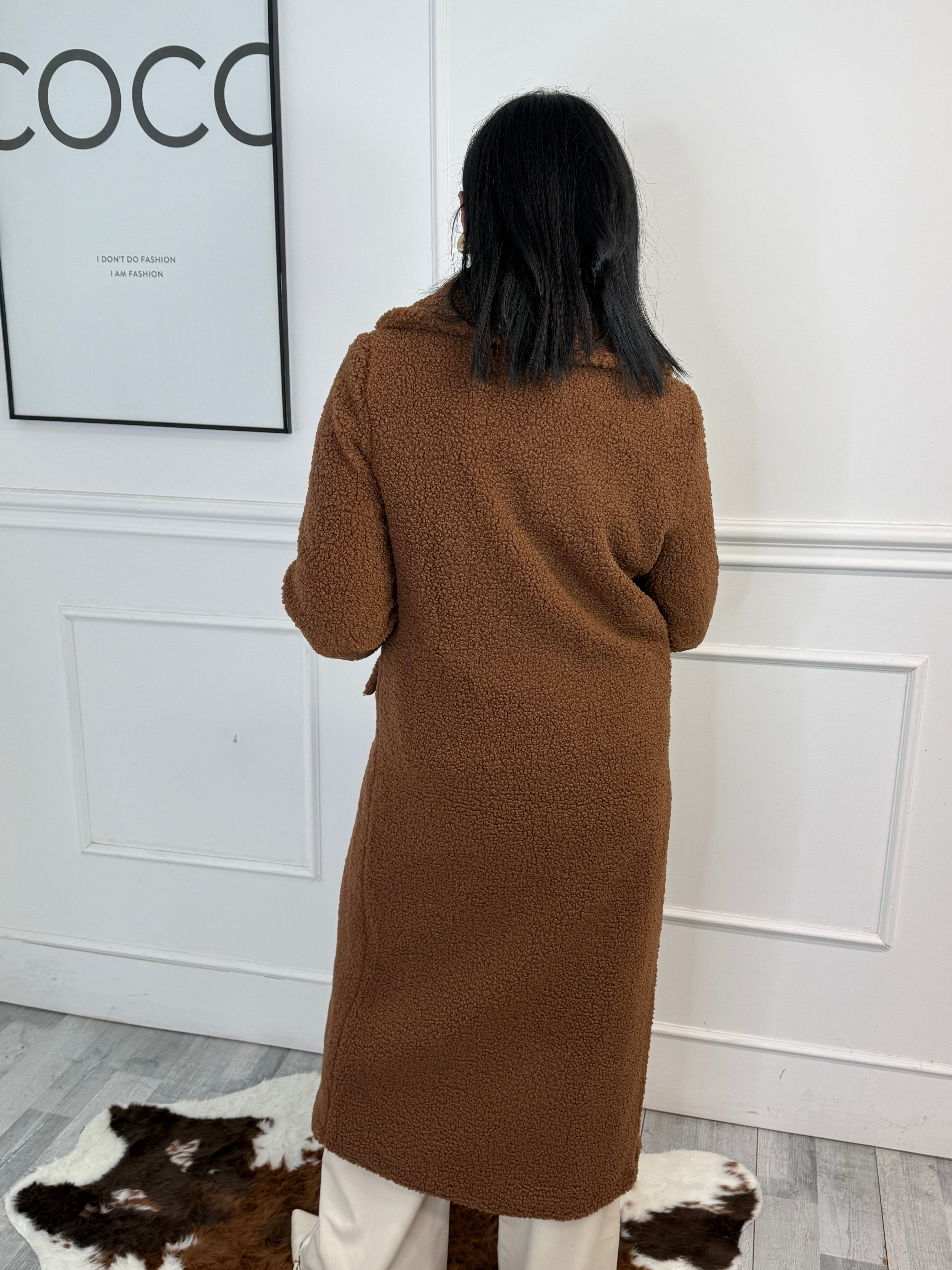 Cappotto Teddy Caramello