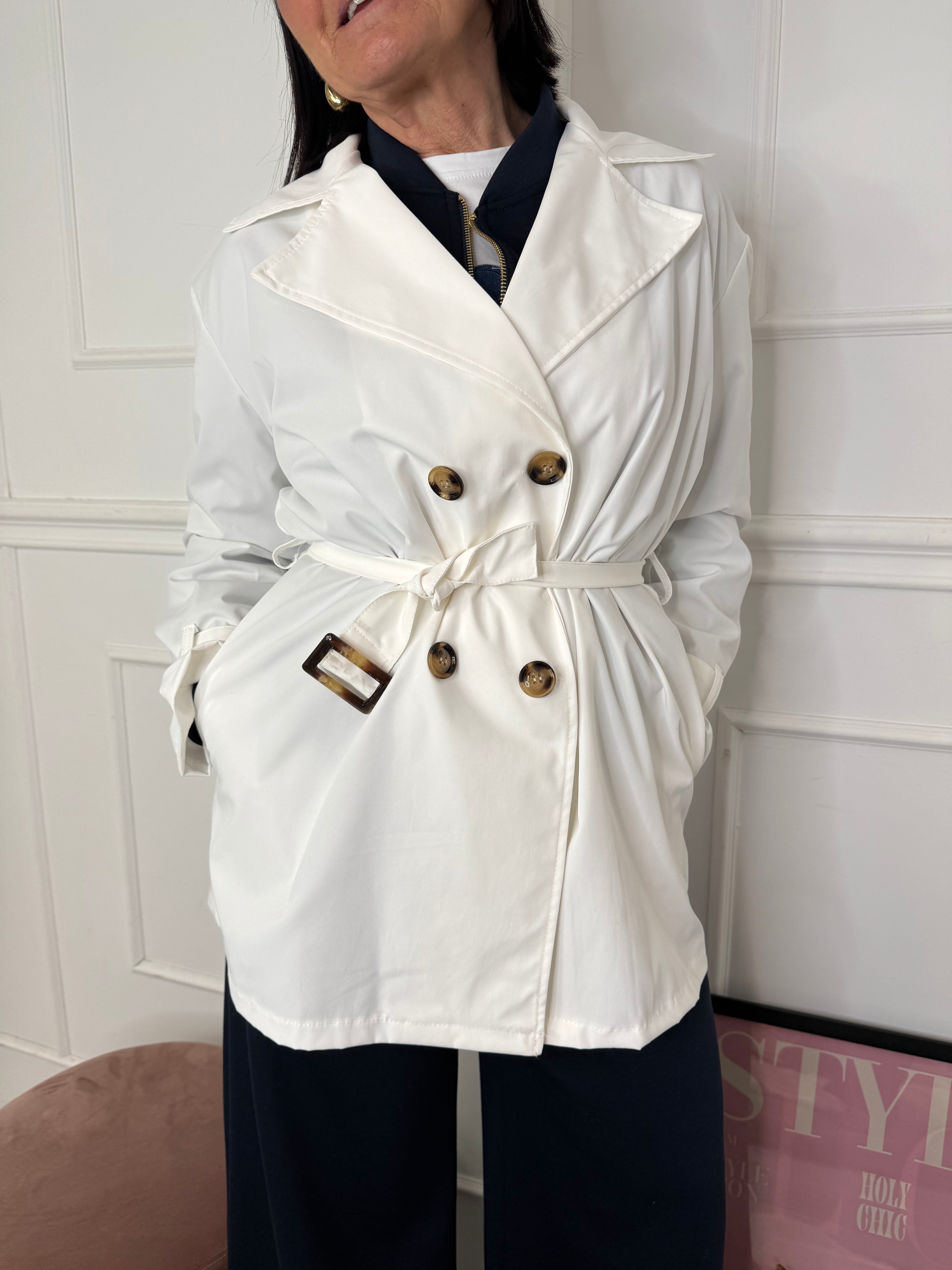 Trench London Bianco