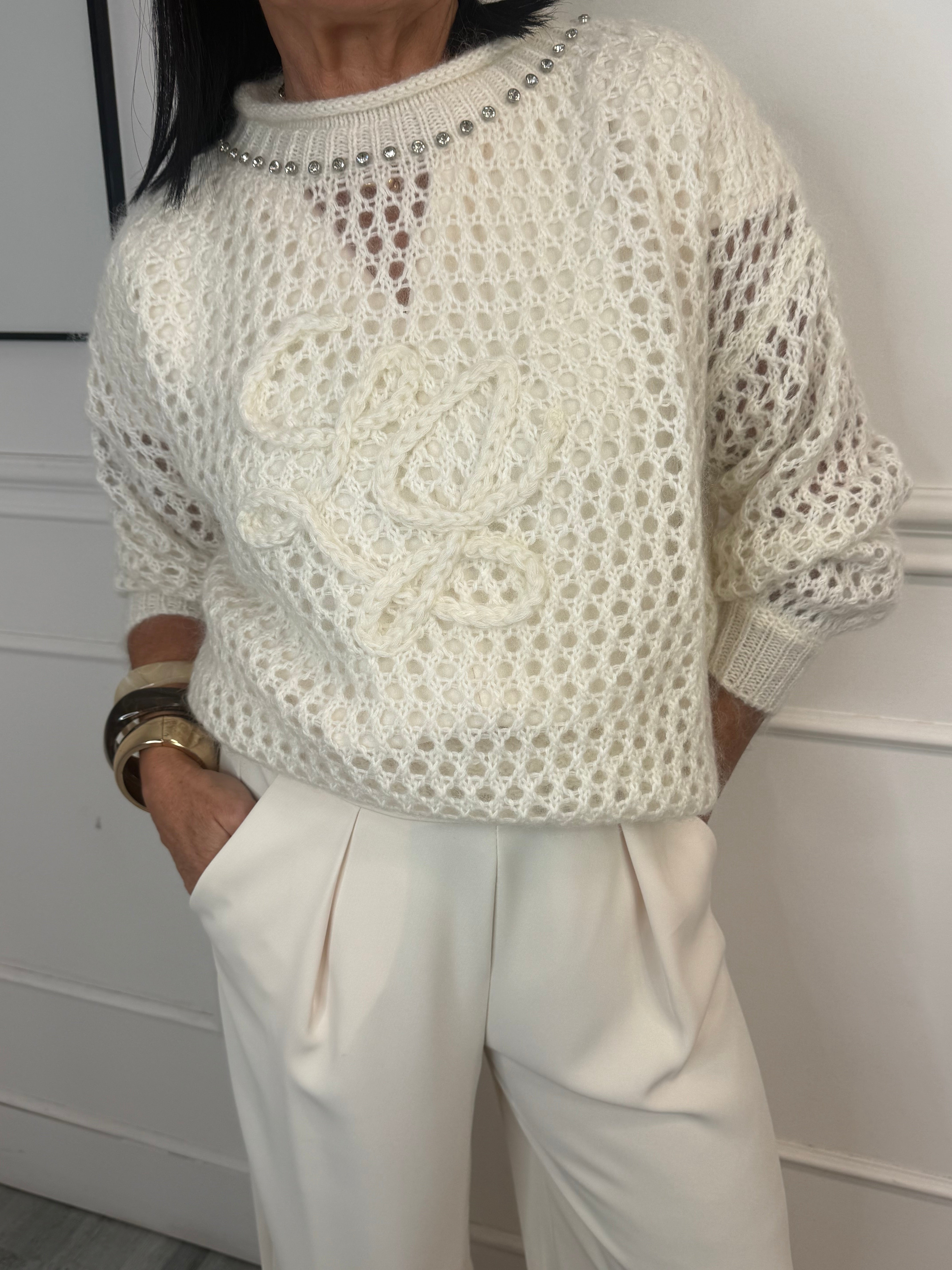 Maglia Lana Bianca LiuJo