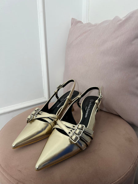 Slingback Oro