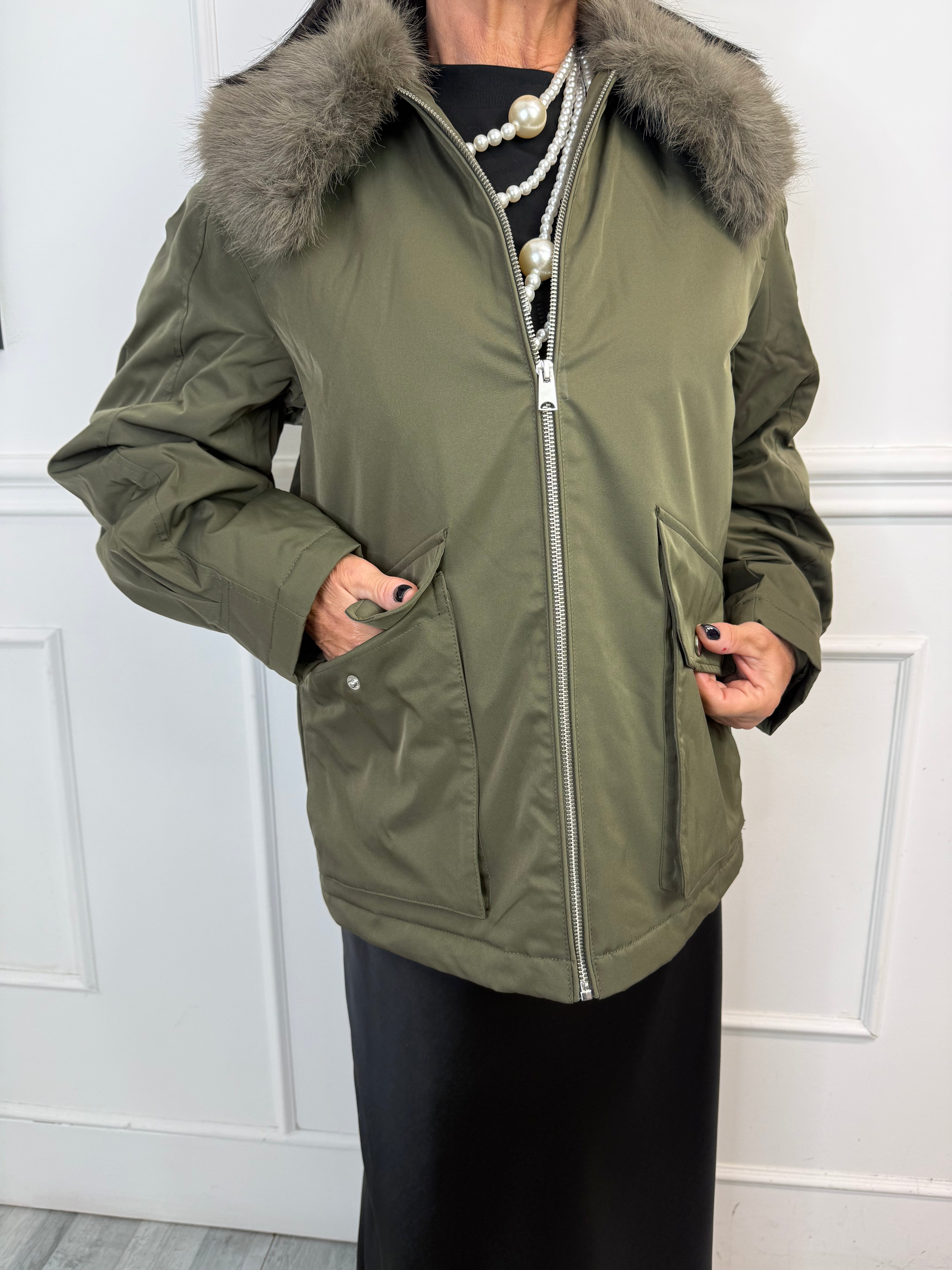 Giubbino Fly Verde Militare