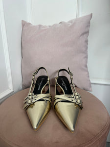 Slingback Oro