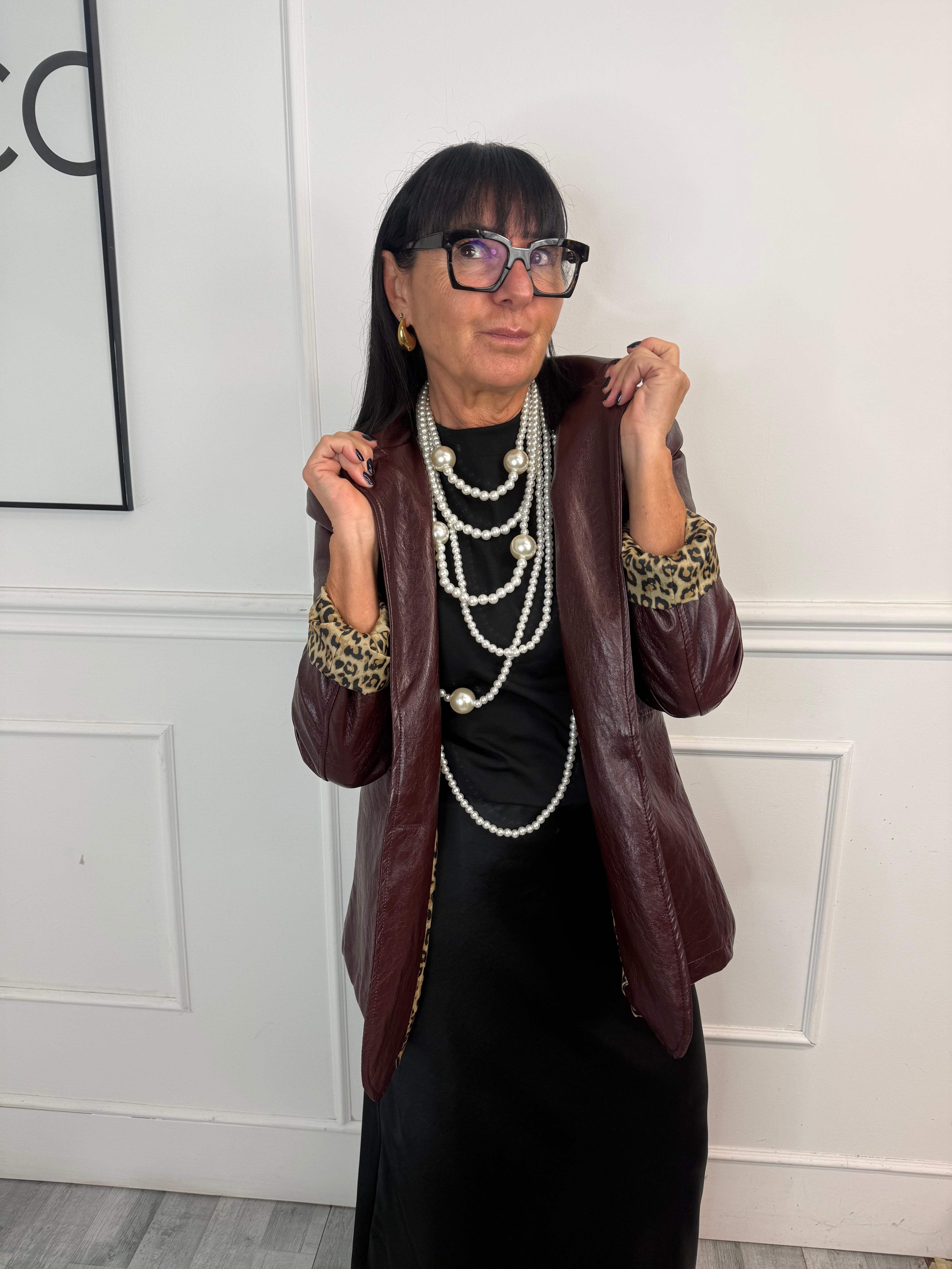 Giacca Matrix Bordeaux