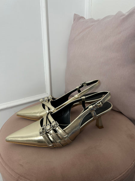 Slingback Oro