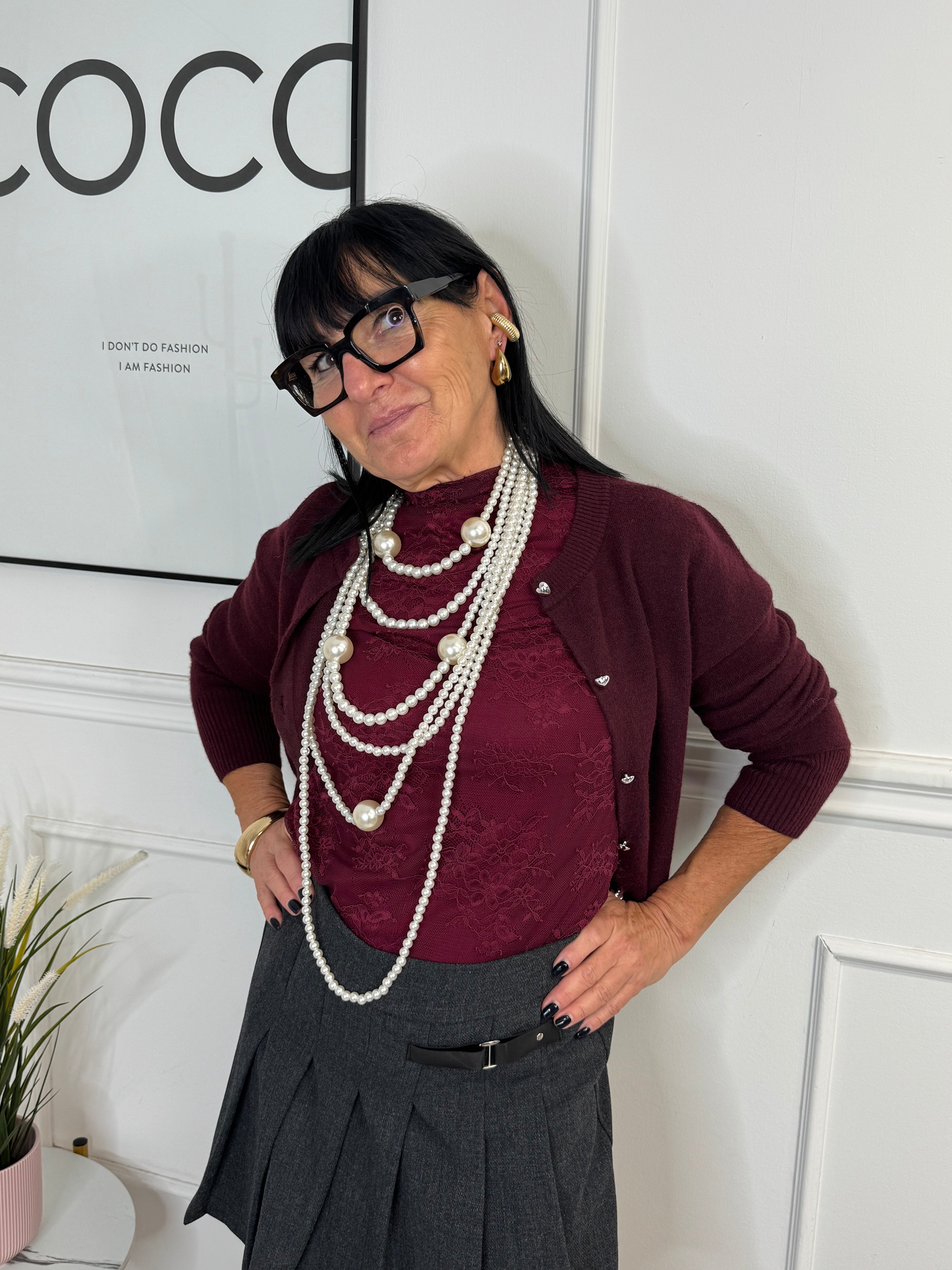 T-shirt Francy Bordeaux