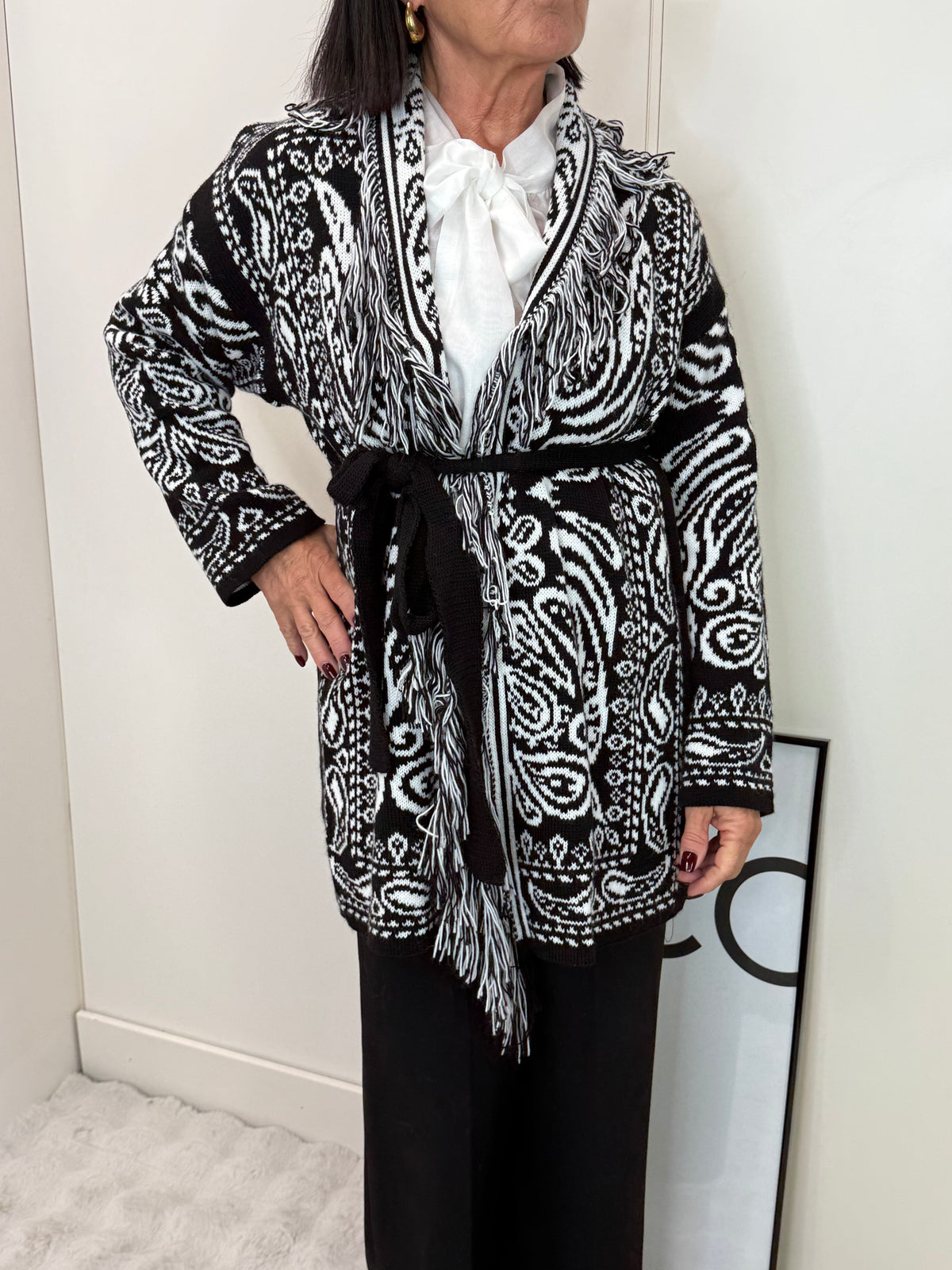 Cardigan India Nero