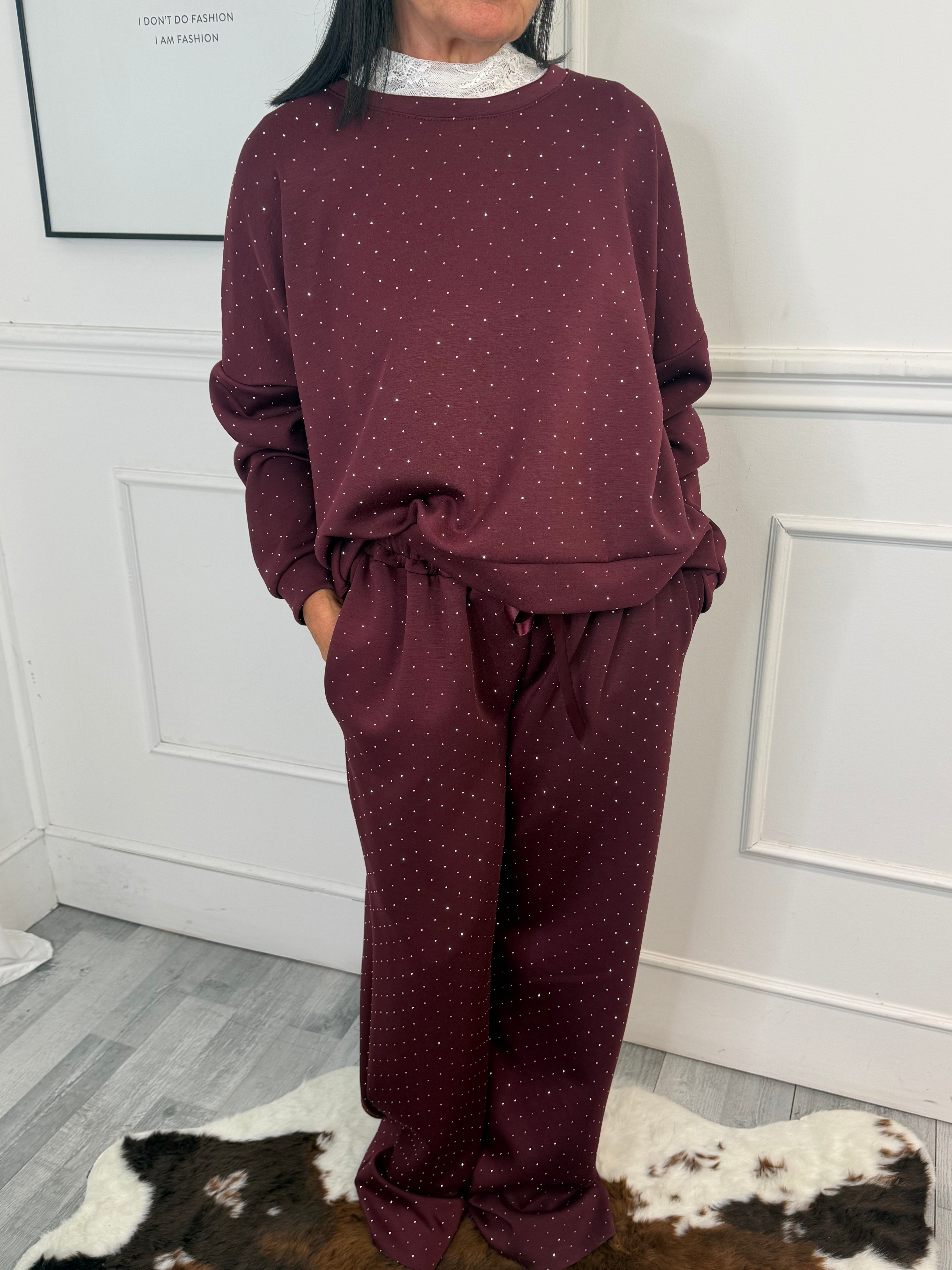 Tuta Sparkly Bordeaux