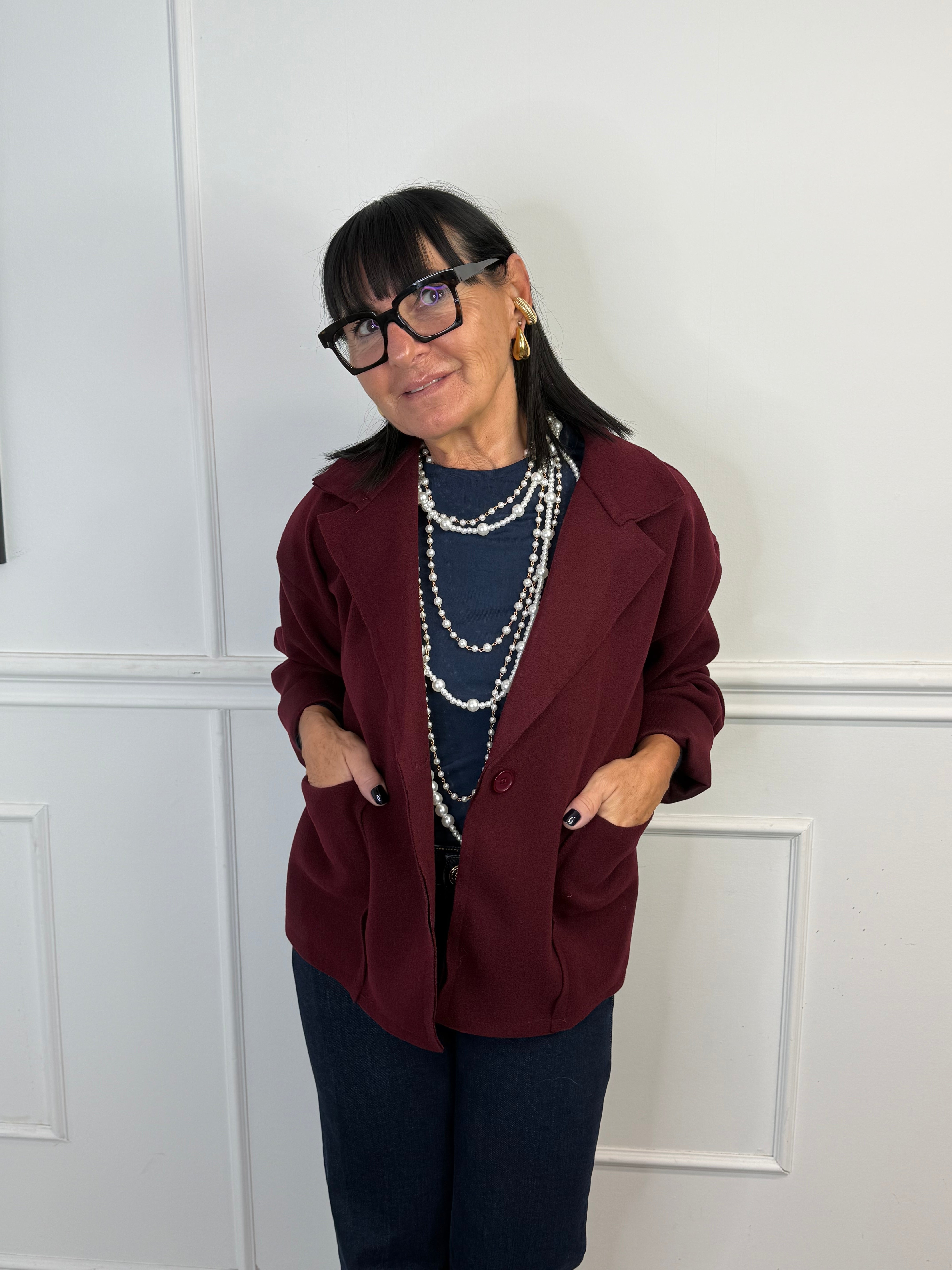 Giubbino Sporty Bordeaux