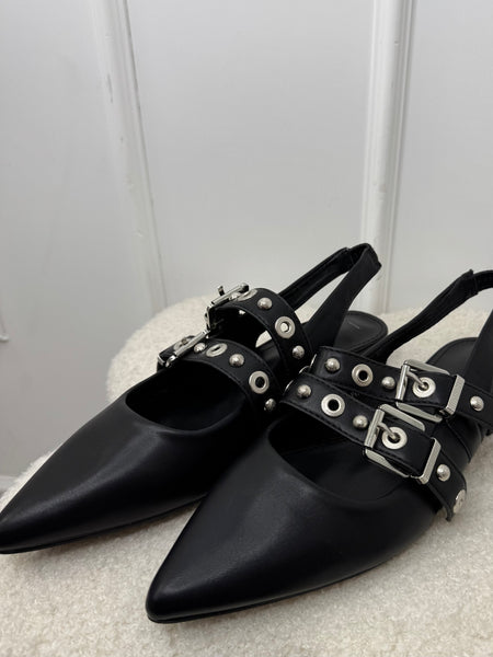 Ballerine Fibbia Nera