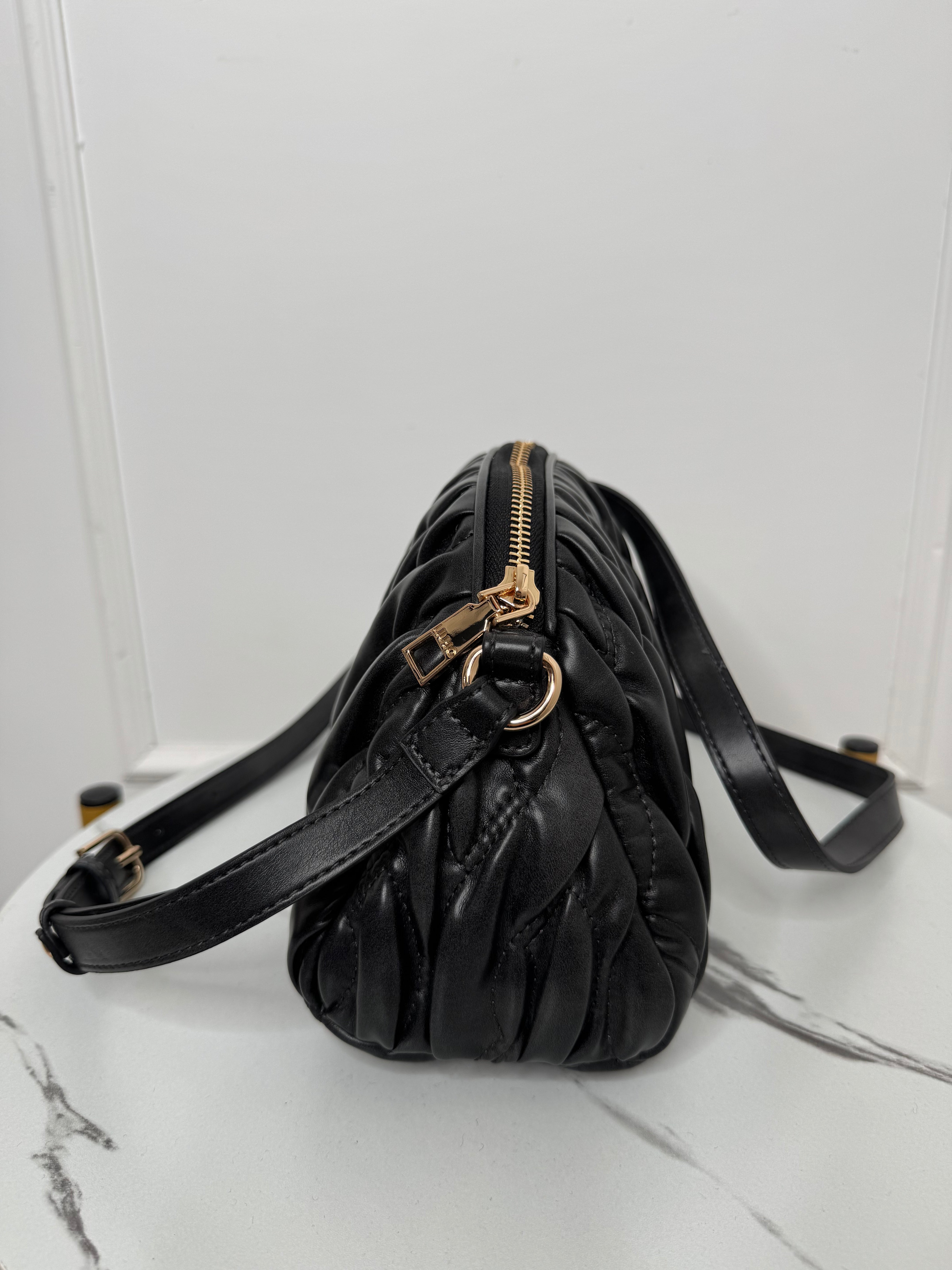 Borsa matelasse nero